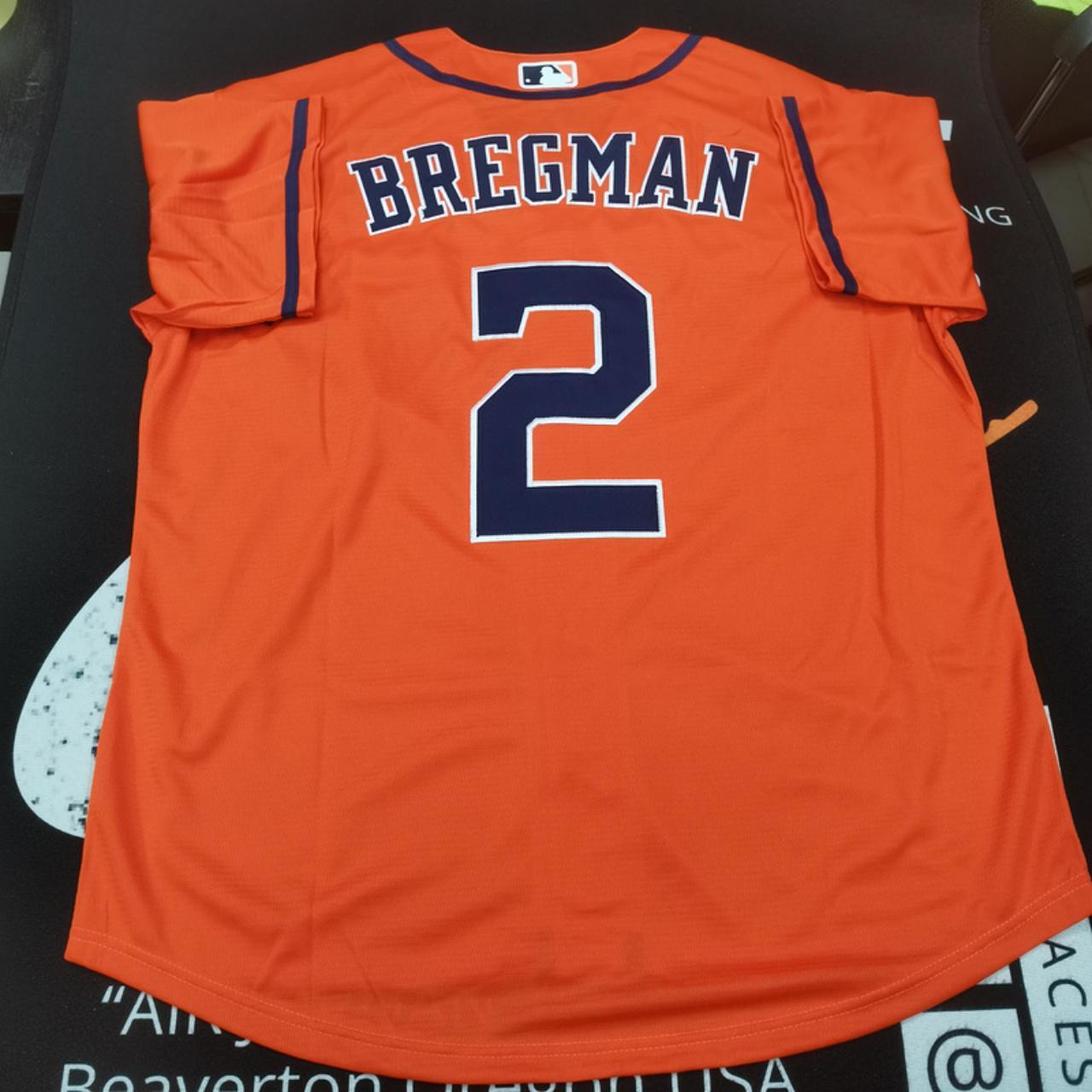 ML1912 Alex Bregman #2 Houston Astros Orange Cool... - Depop