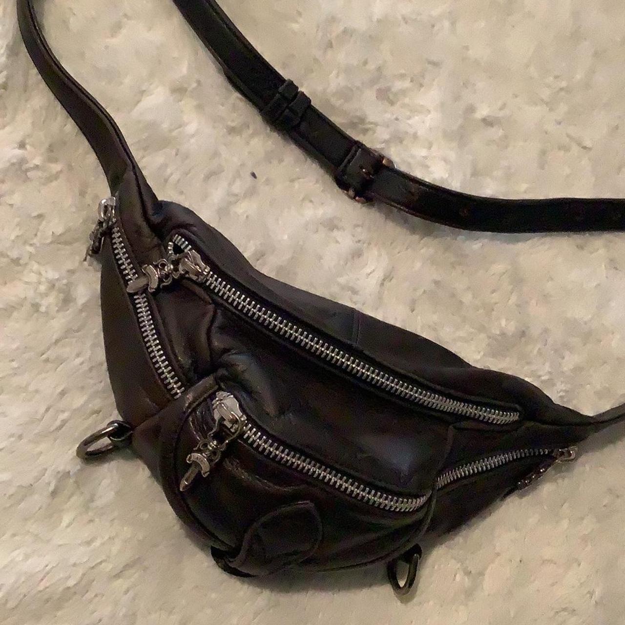 Chrome hearts mini snat bag Dark brown Used - Depop