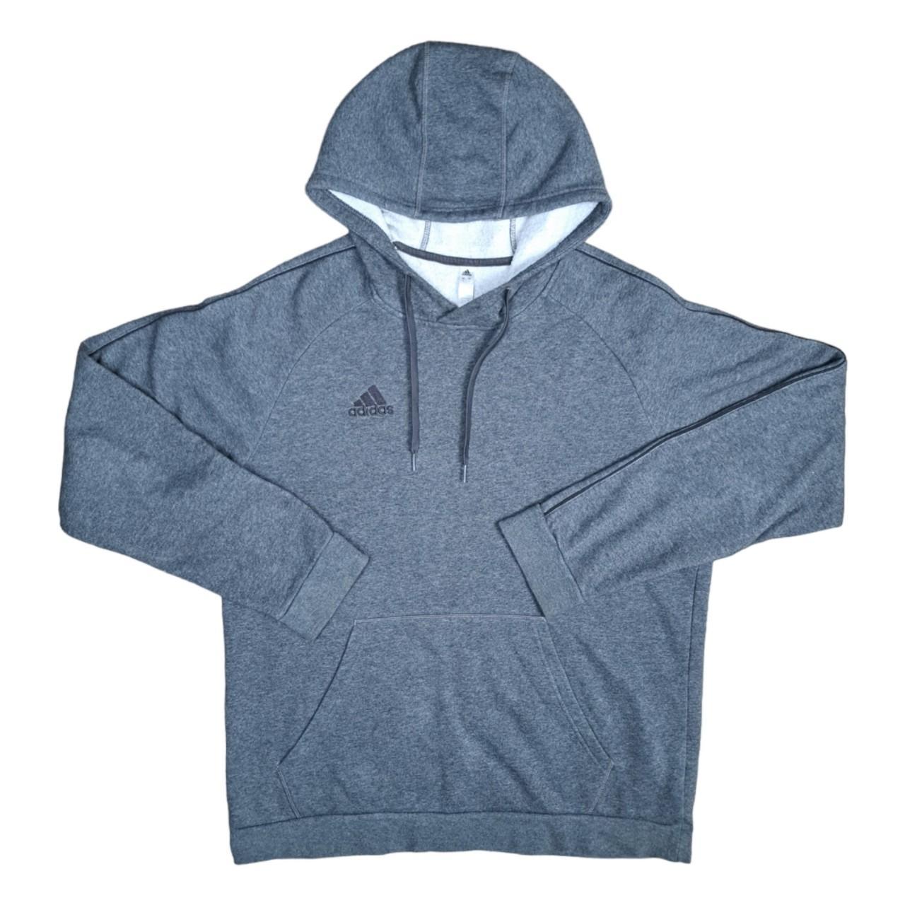 Adidas Men's Grey and Black Hoodie | Depop