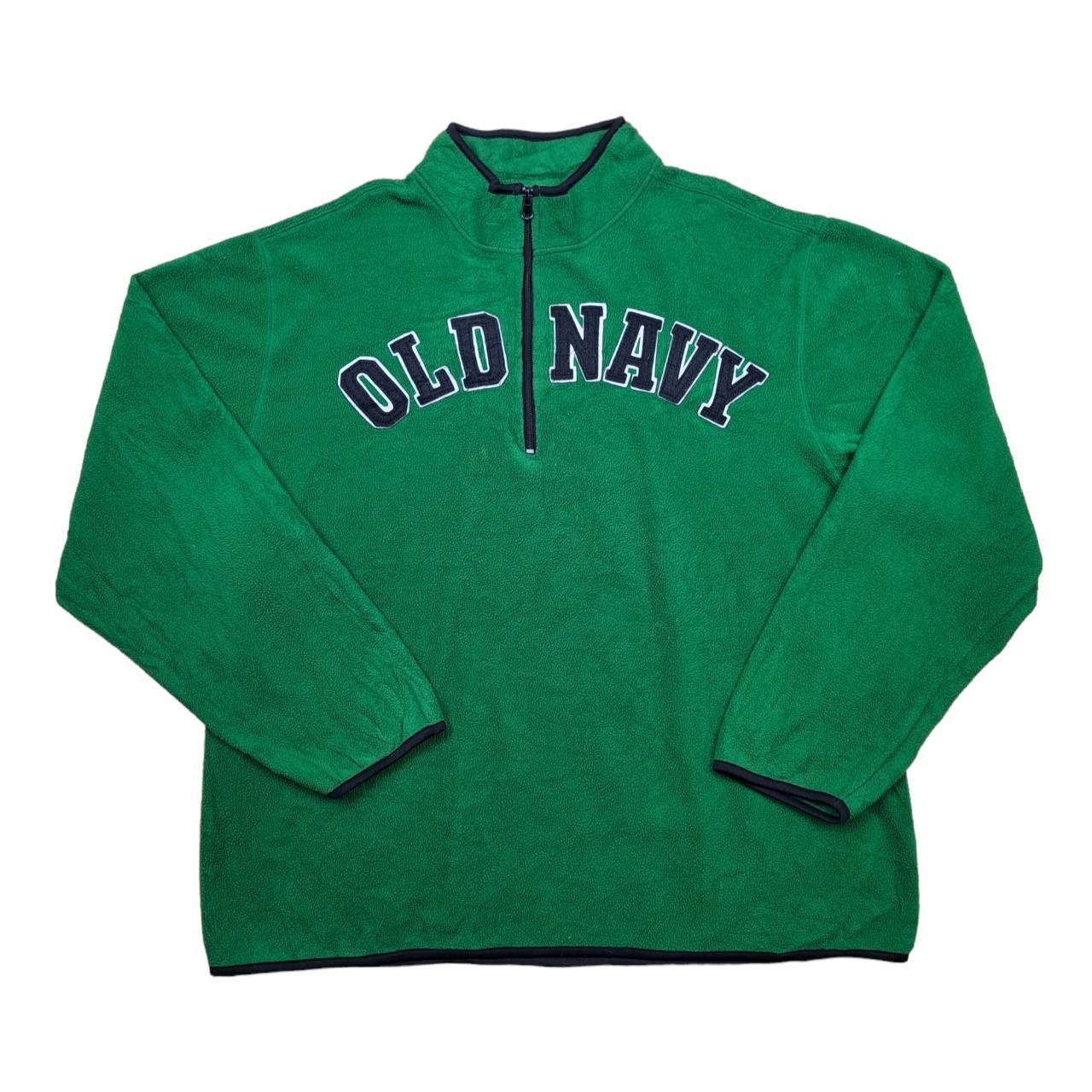 Old Navy Fleece. Bold, green, unisex Old Navy... - Depop