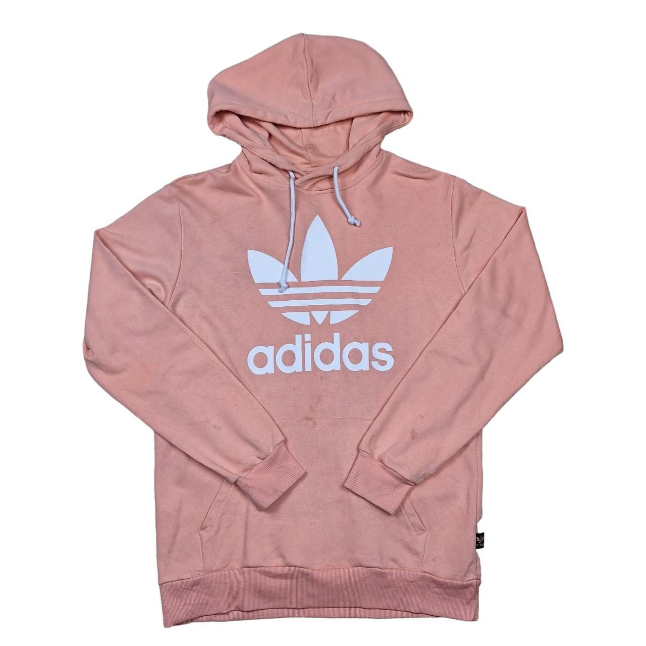 Adidas Hoodie. Women s peach Adidas hoodie. Depop