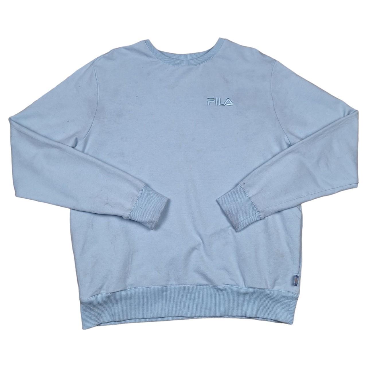 Baby blue outlet fila sweatshirt