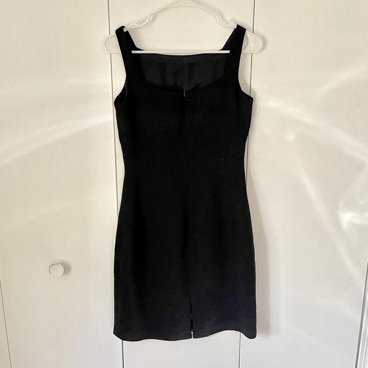 90s Embroidered Little Black Dress Great condition,... - Depop