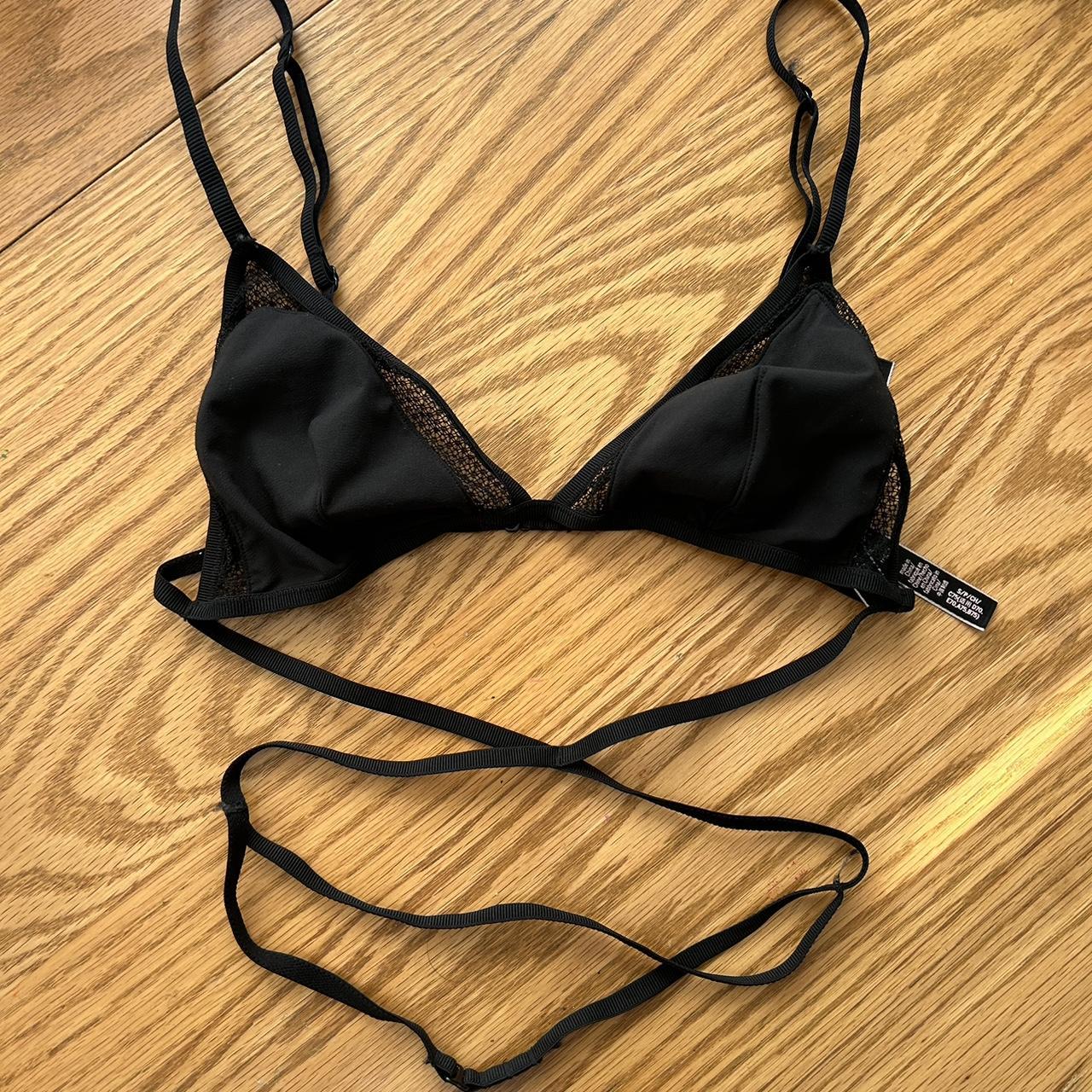 Thistle And Spire Mirage Bralette Strappy Sheer - Depop