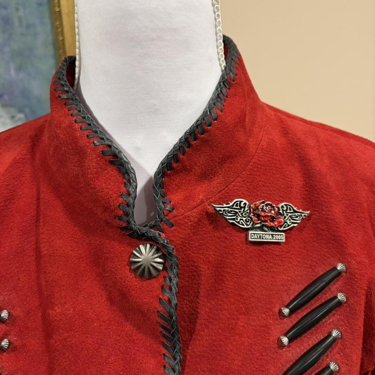 Women's Jacket - Red/Burgundy - M – Statement pie… - image 4