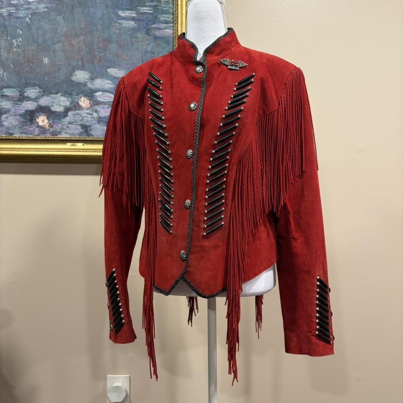 Women's Jacket - Red/Burgundy - M – Statement pie… - image 1