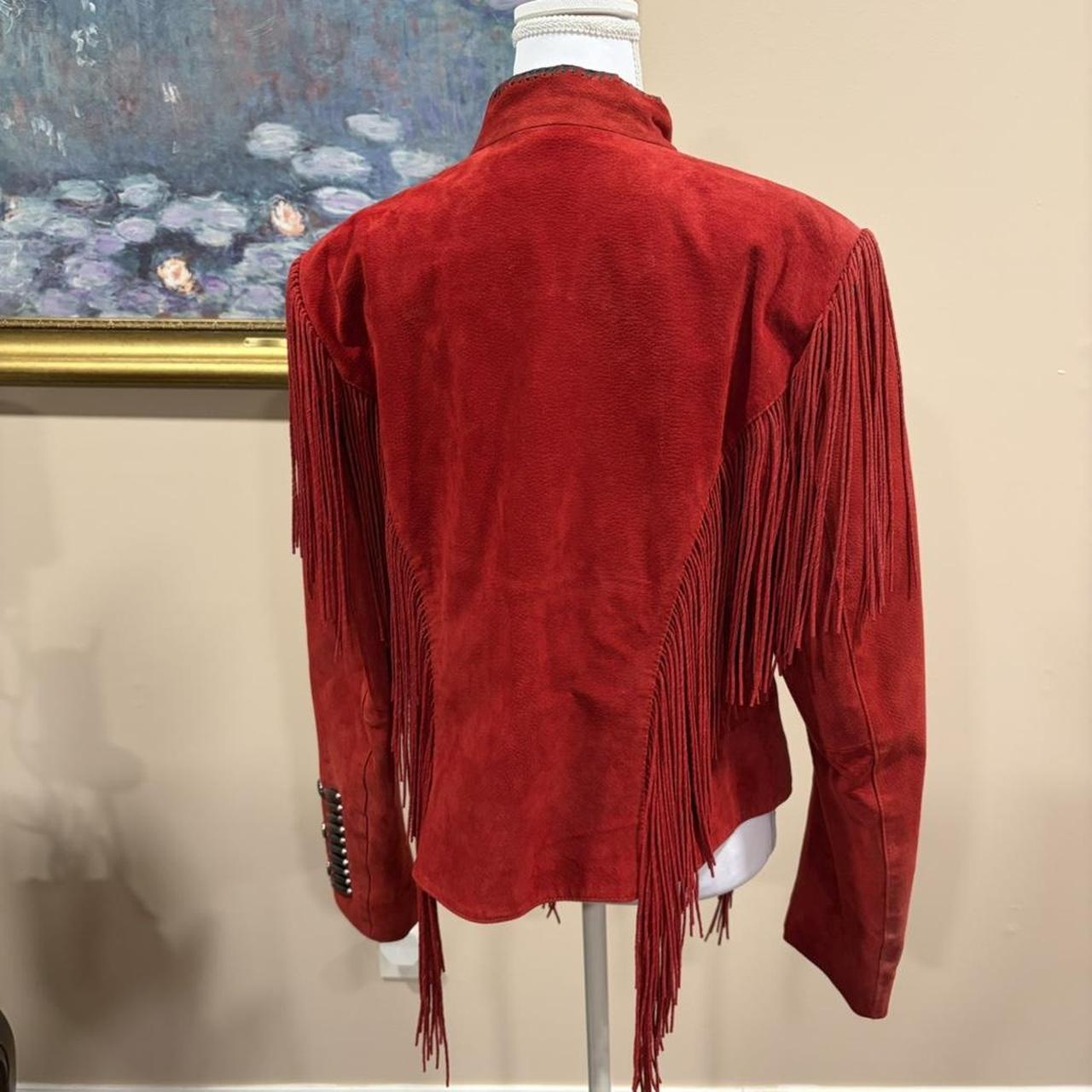 Women's Jacket - Red/Burgundy - M – Statement pie… - image 3