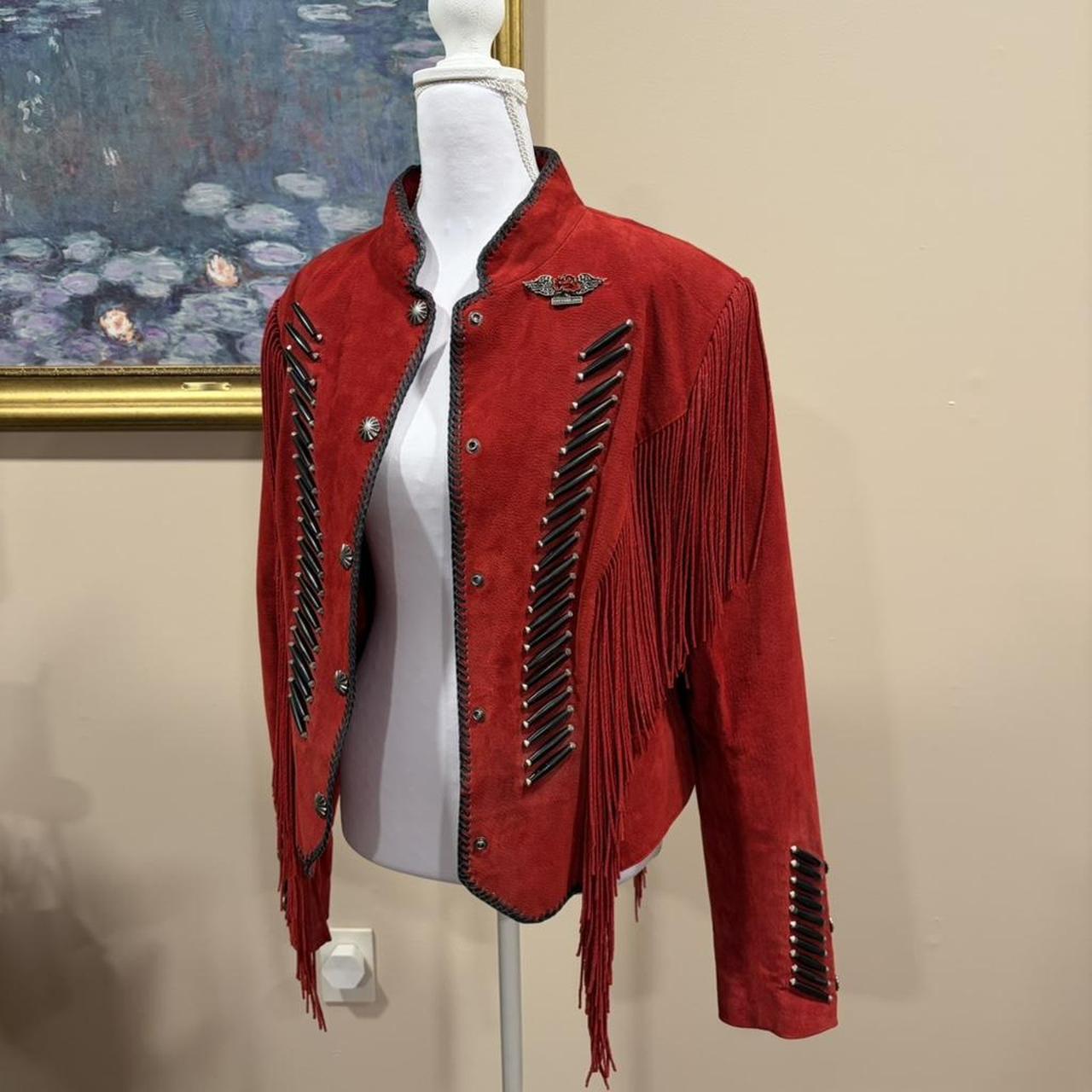 Women's Jacket - Red/Burgundy - M – Statement pie… - image 2
