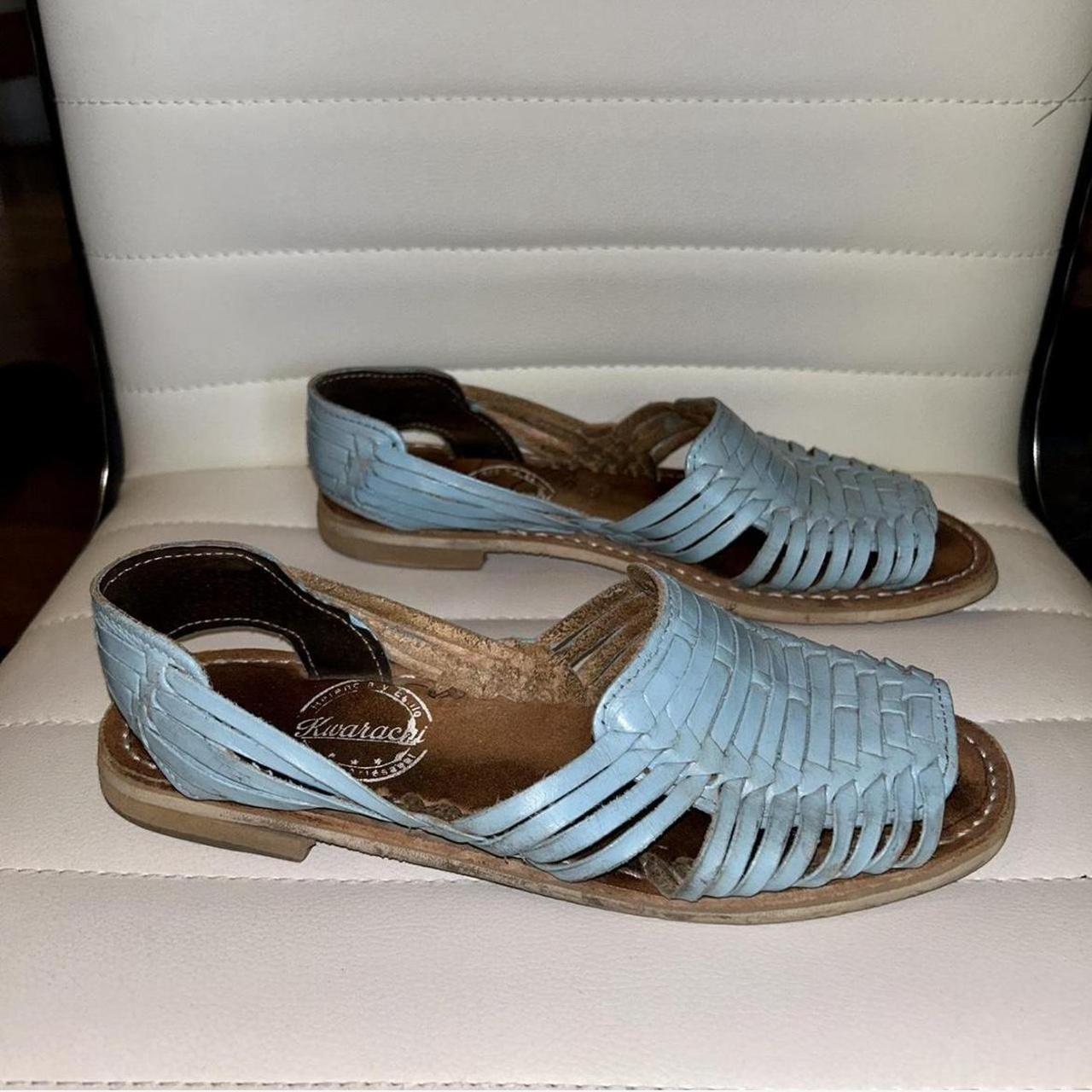 womens blue huaraches