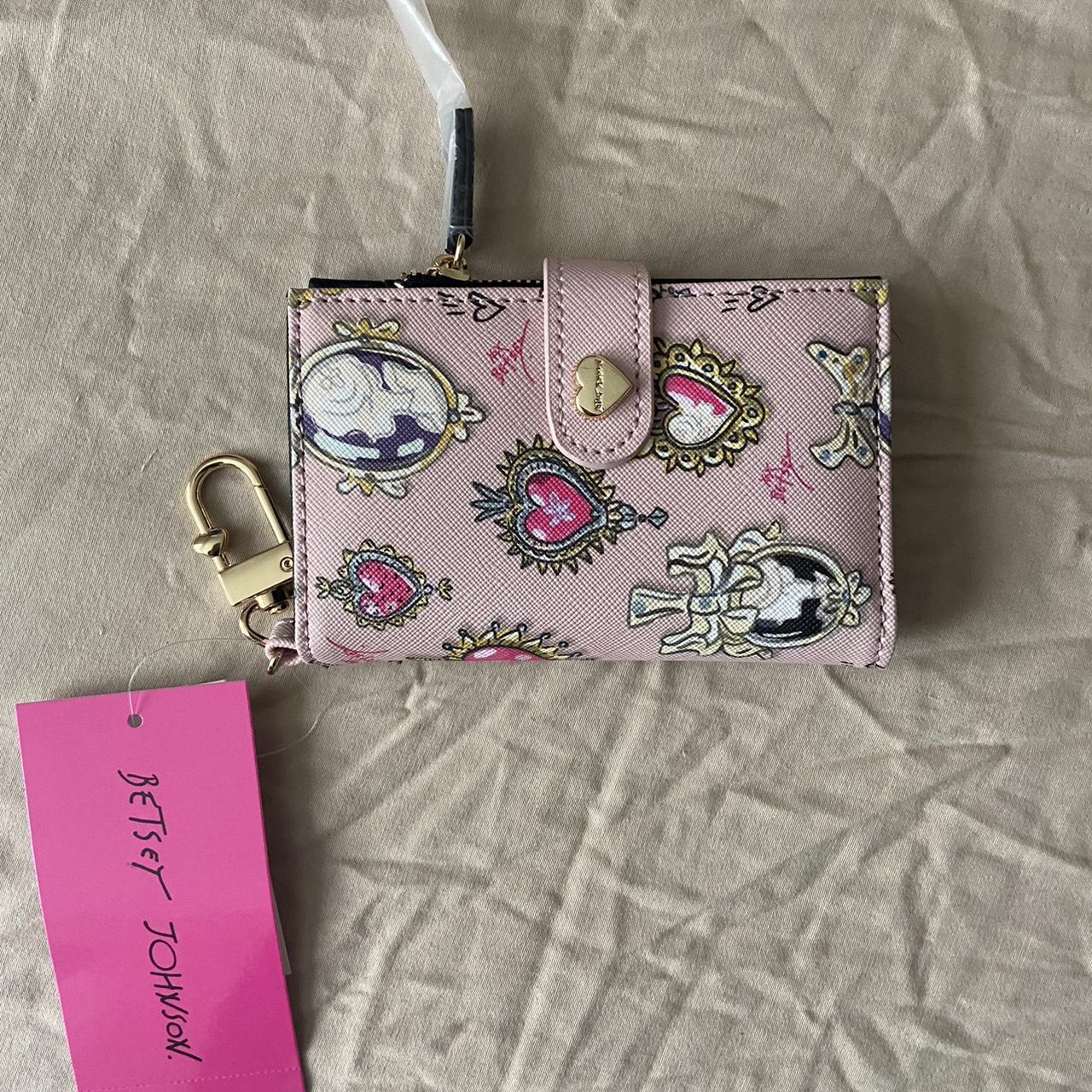 Betsey johnson pink wallet sale