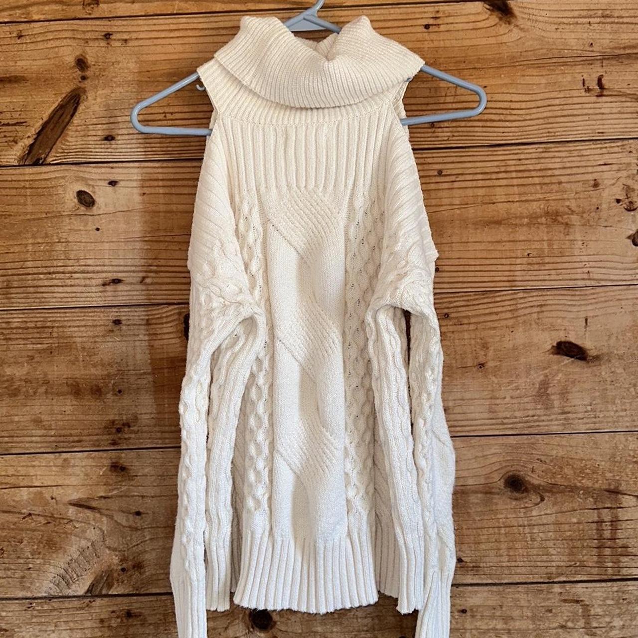 Anthropologie Turtleneck Cable Knit Sweater Depop