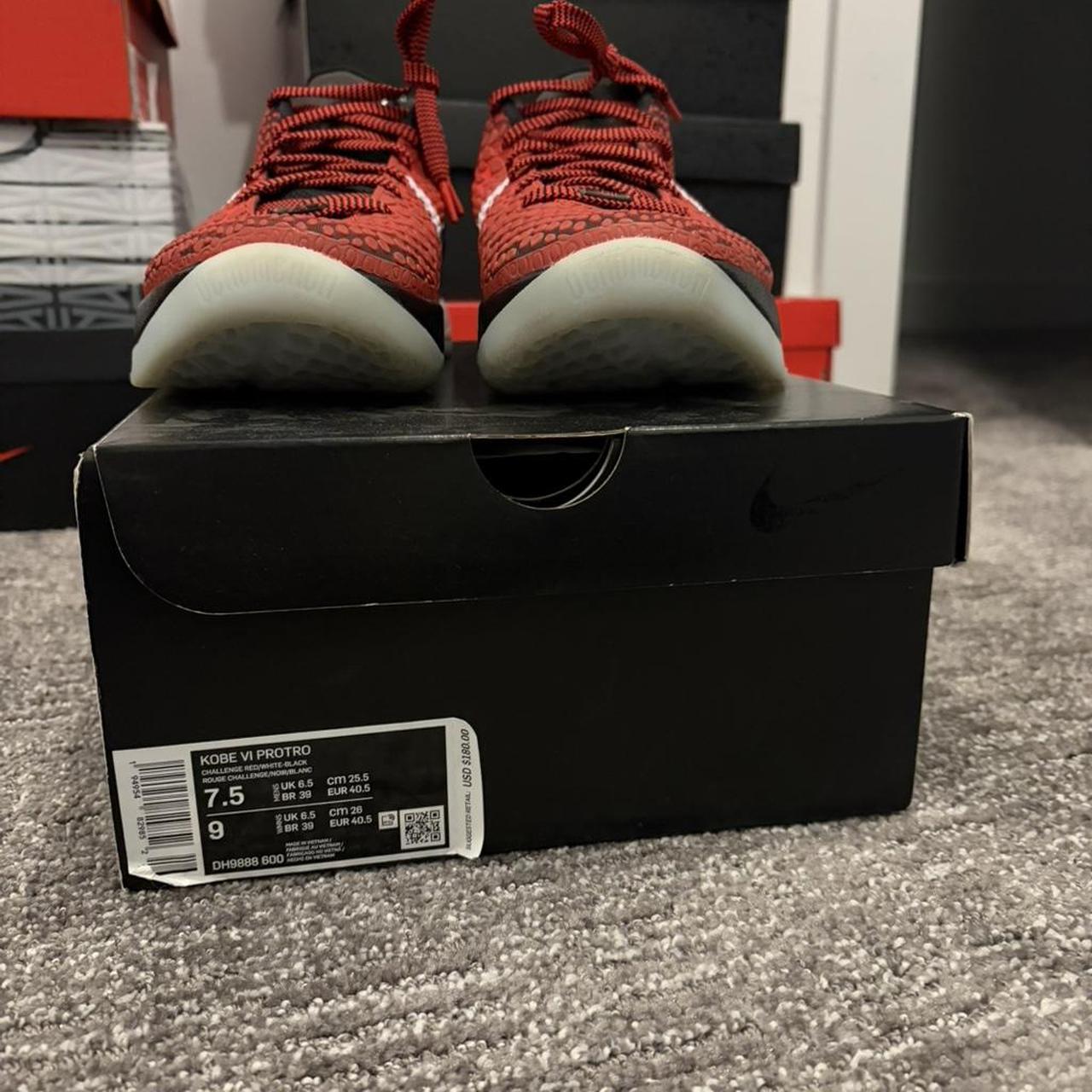 Nike Men's Sneakers - Red/Burgundy - US 7.5 – Nik… - image 3