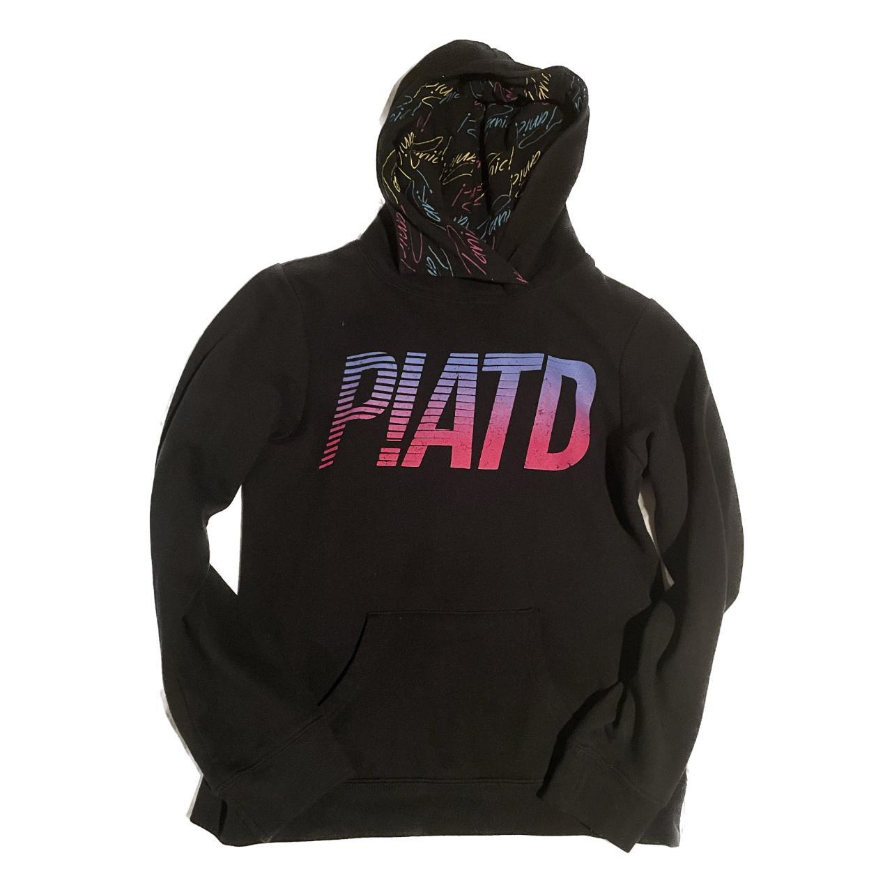 Pink and black panic best sale at the disco hoodie