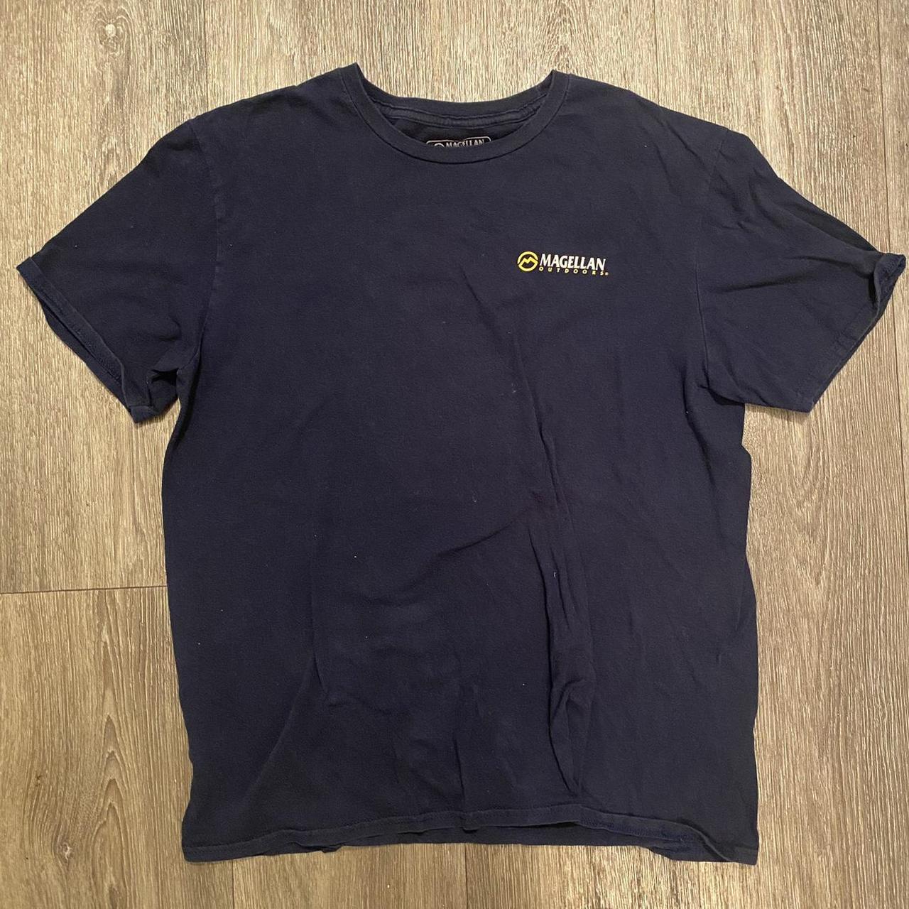 Navy T Shirt MAGELLAN LARGE (fits like S) Magellan... - Depop