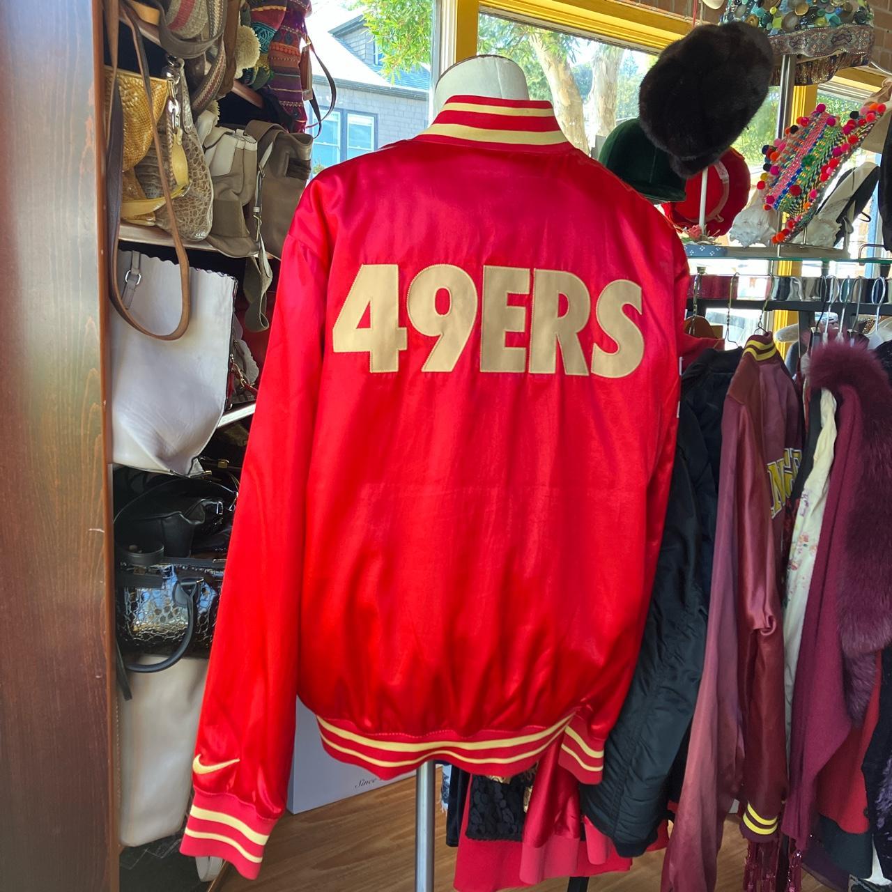 Forty Niners Spellout Satin Bomber – Community Thrift and Vintage