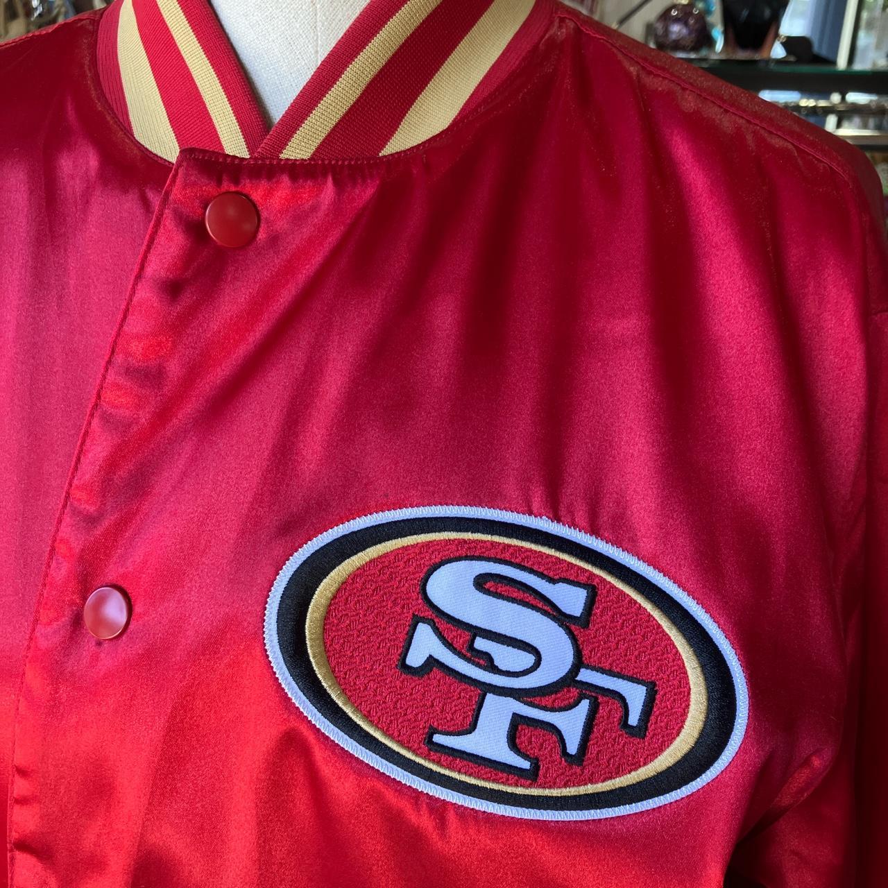 Vintage San Francisco 49ers Silk Bomber Jacket This - Depop