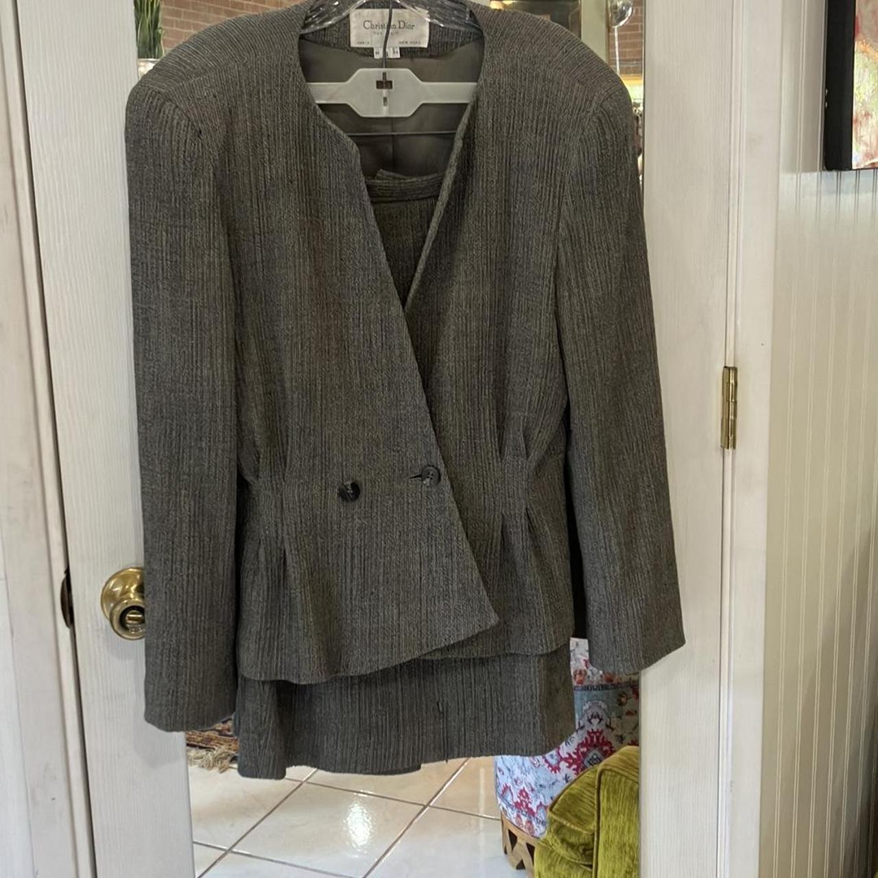 Christian Dior Women's Grey Suit | Depop