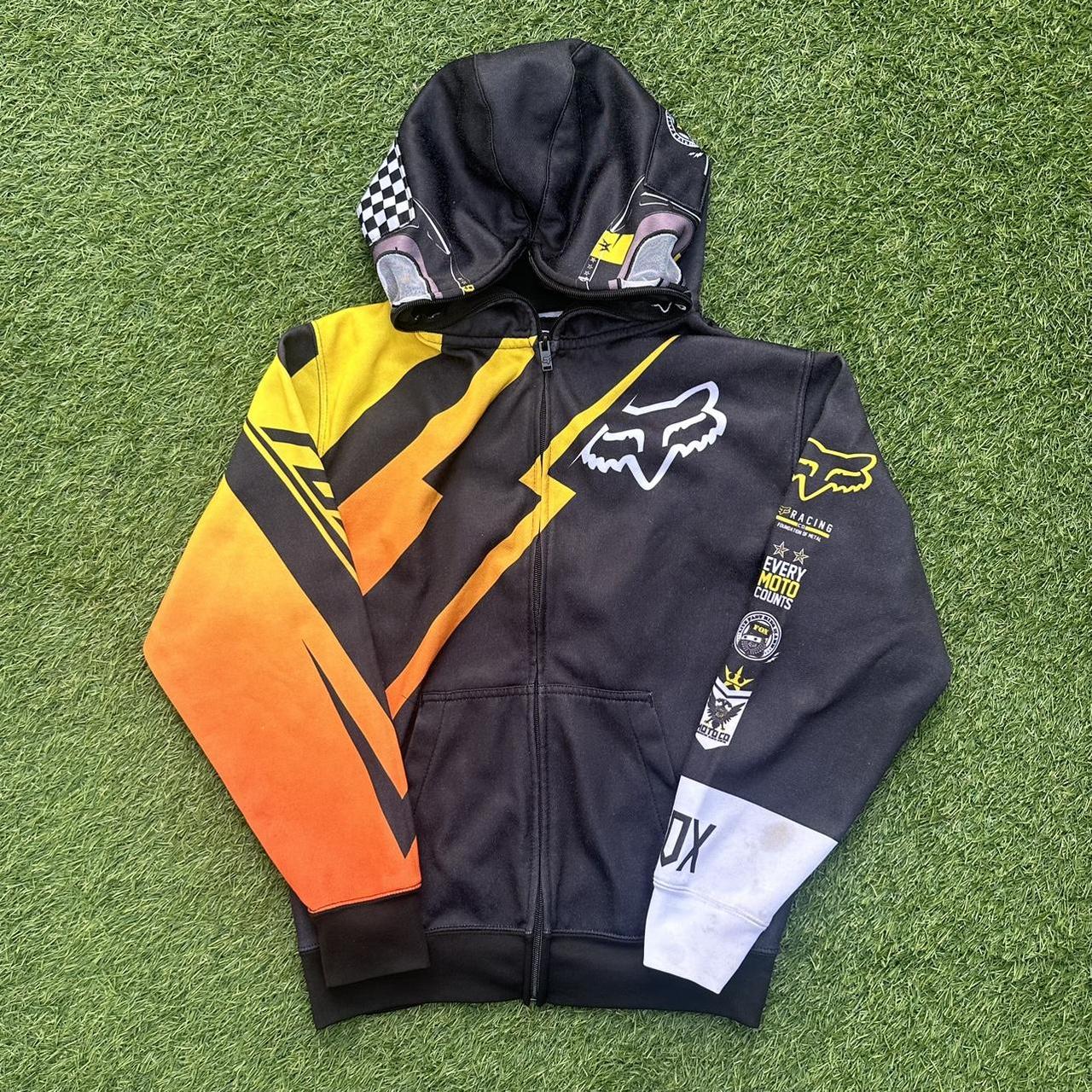 Yellow fox racing online hoodie