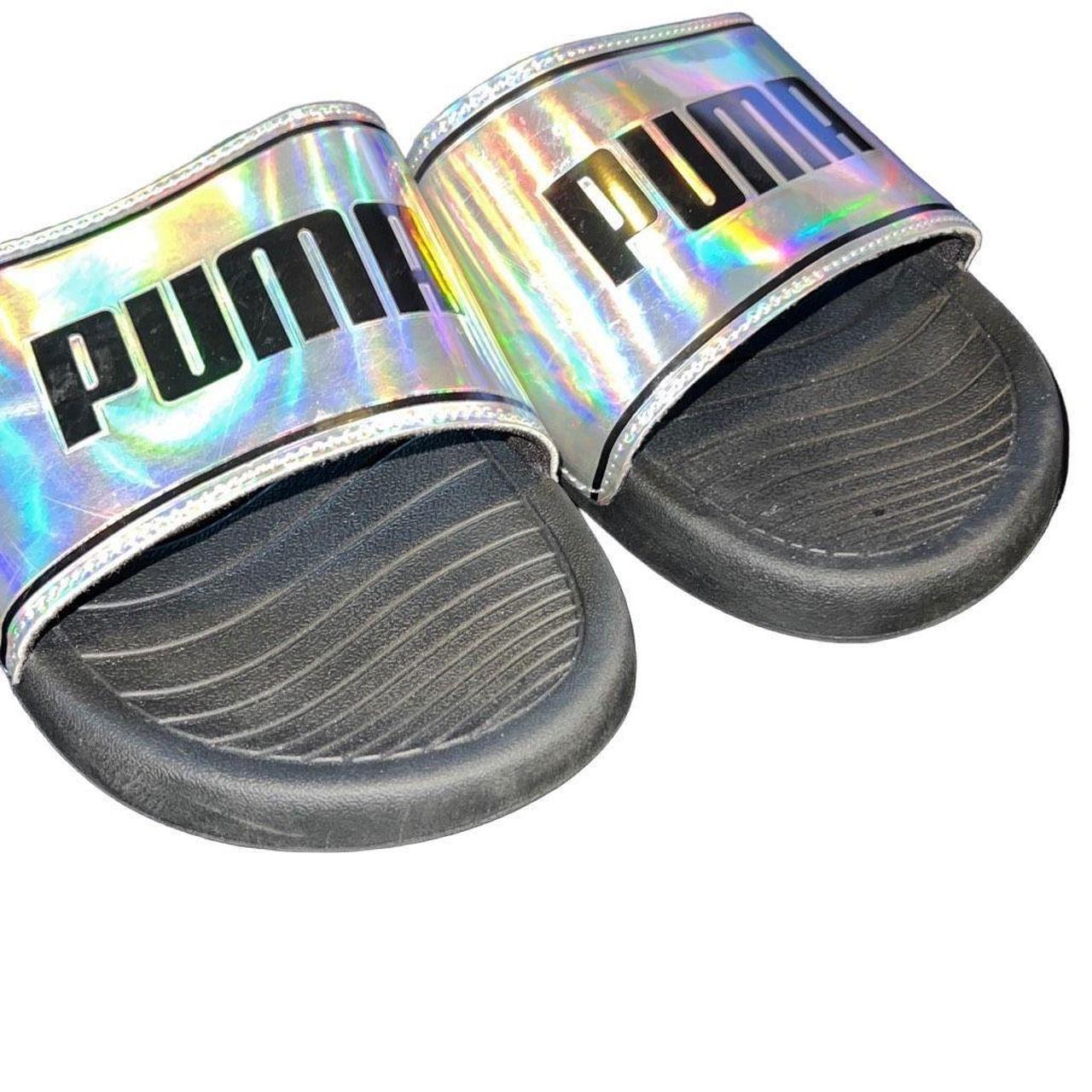 Holographic hot sale puma slides