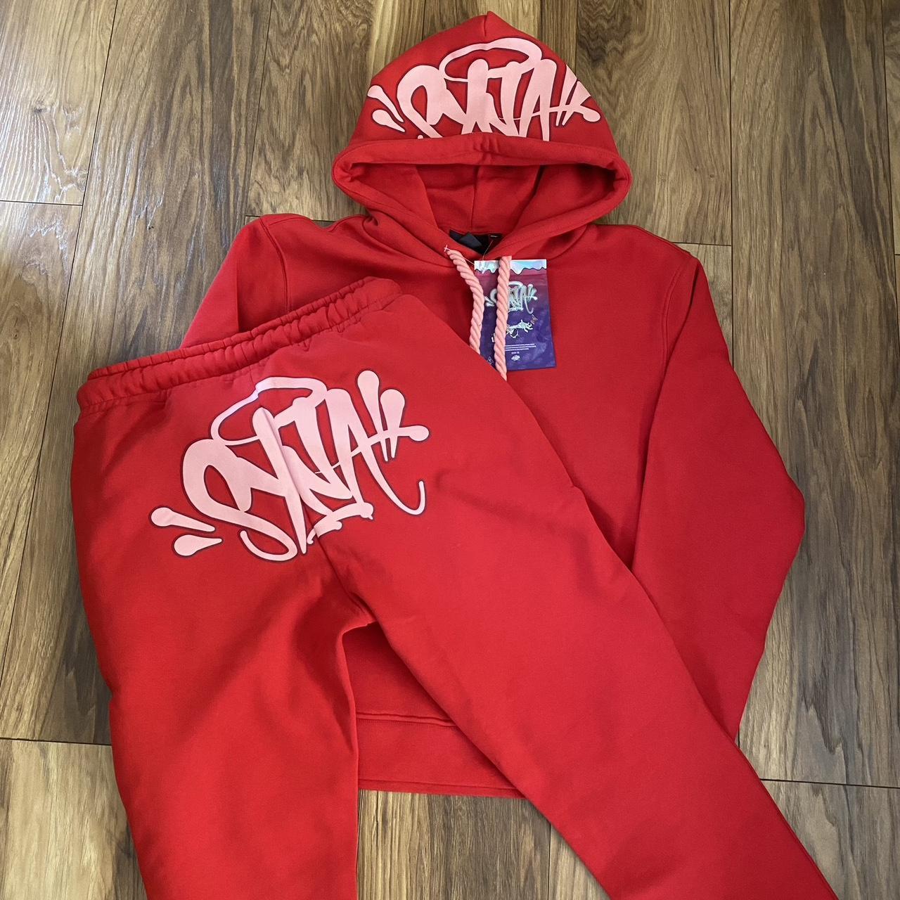 Syna World Central Cee Red Full Tracksuit Size... - Depop