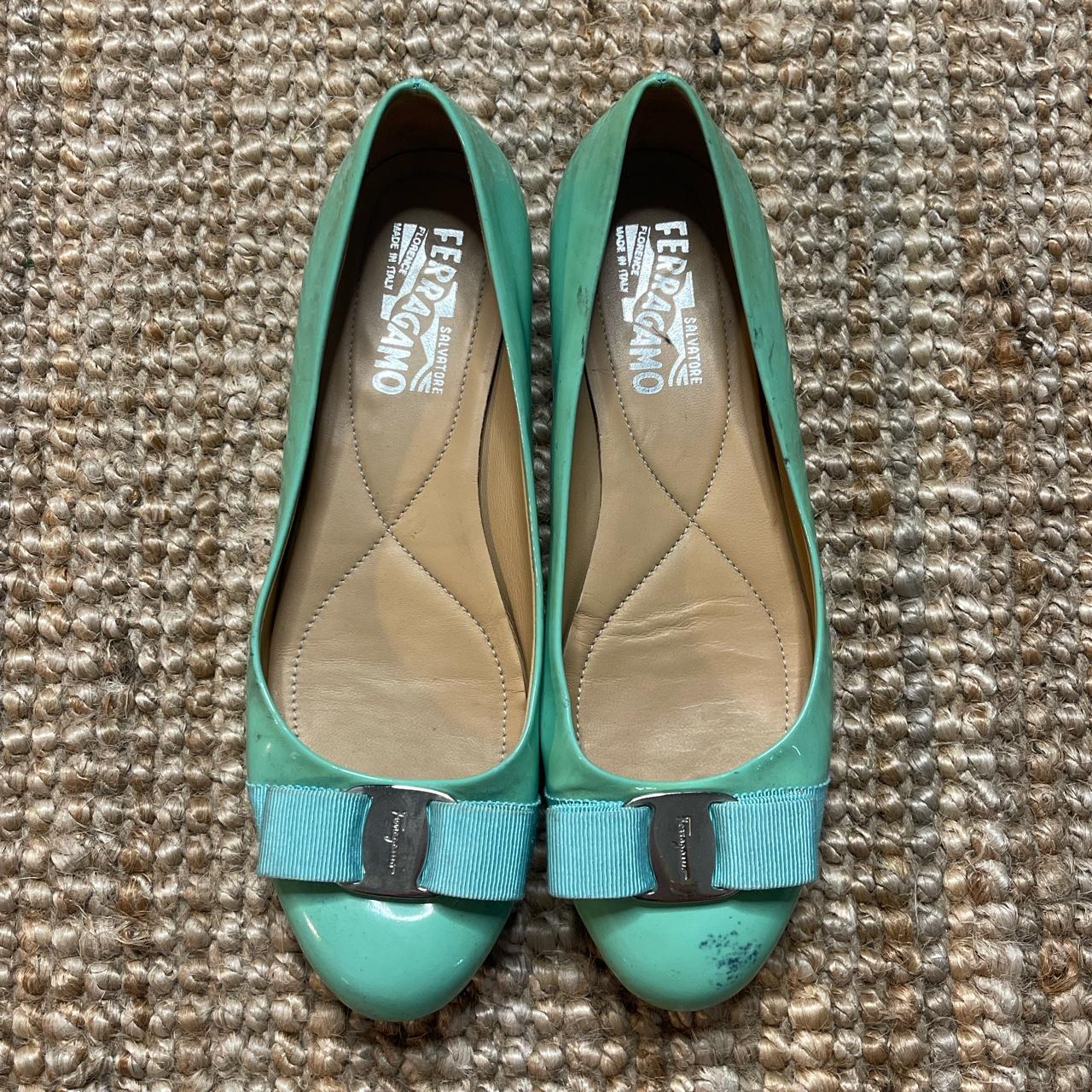 Salvatore ferragamo sales green shoes