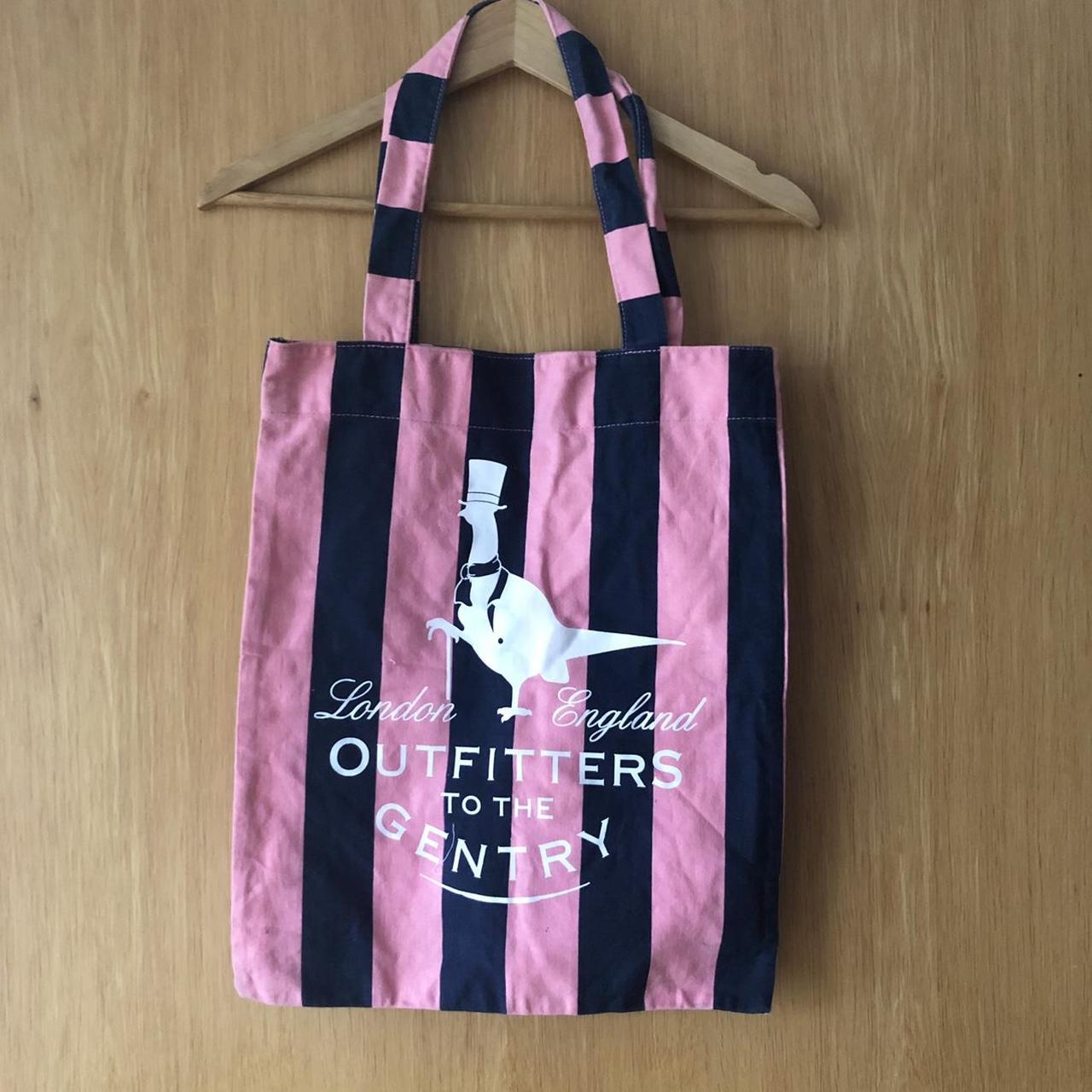 Jack Wills Women's Pink and Blue Bag Depop