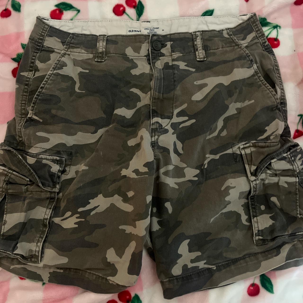 Cargo Camo Shorts Mens Navy Camo Cargo Shorts Crosshatch