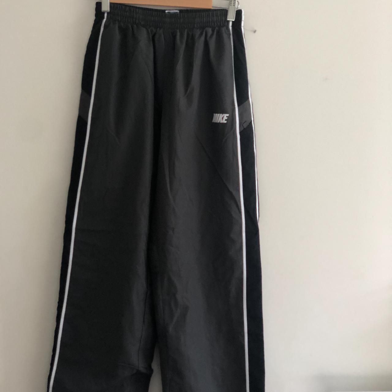 Youth Boys Kids Nike Track Pants Black Grey Size XL... - Depop