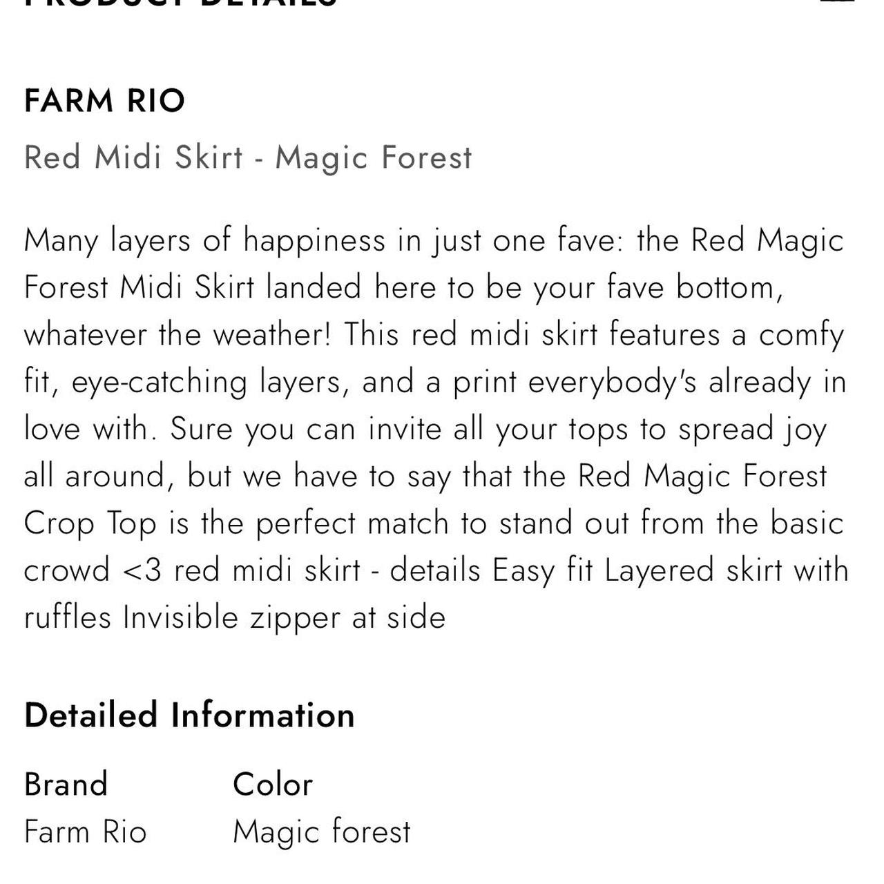 Farm Rio Women's Orange and Red Skirt (5)