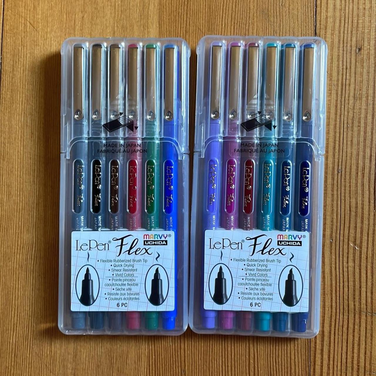 Uchida Le Pen Flex Jewel and Primary Pen Sets Two - Depop