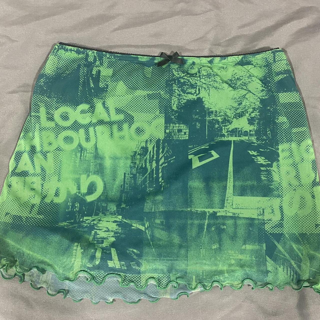 Urban Outfitters Women's Green Skirt Depop