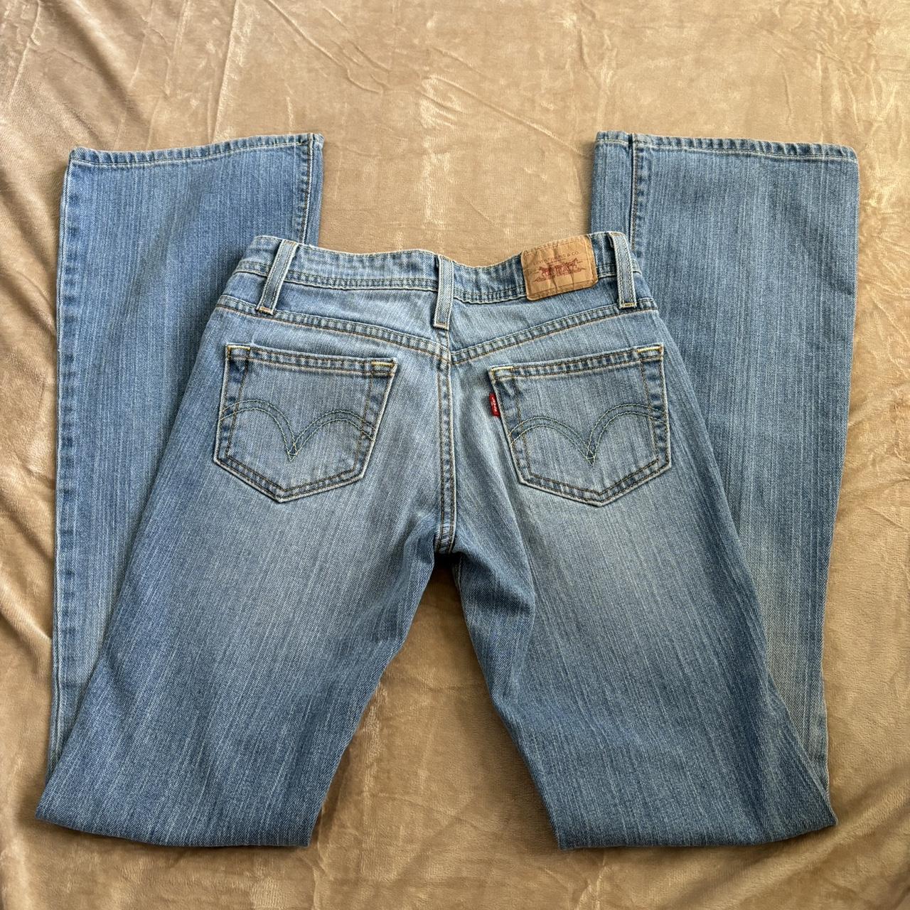 Levi's SuperLow boot cut jeans, 518s, Size 0L... - Depop