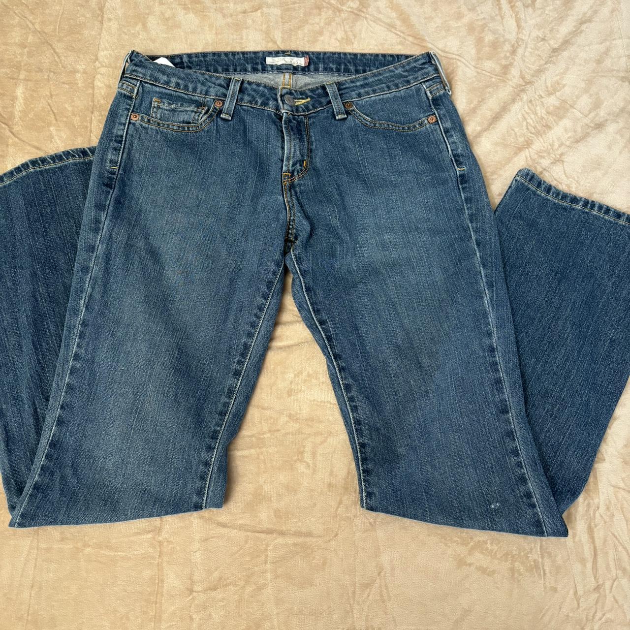 Levi's Dark Wash Low Boot Cut 545 Jeans... Depop