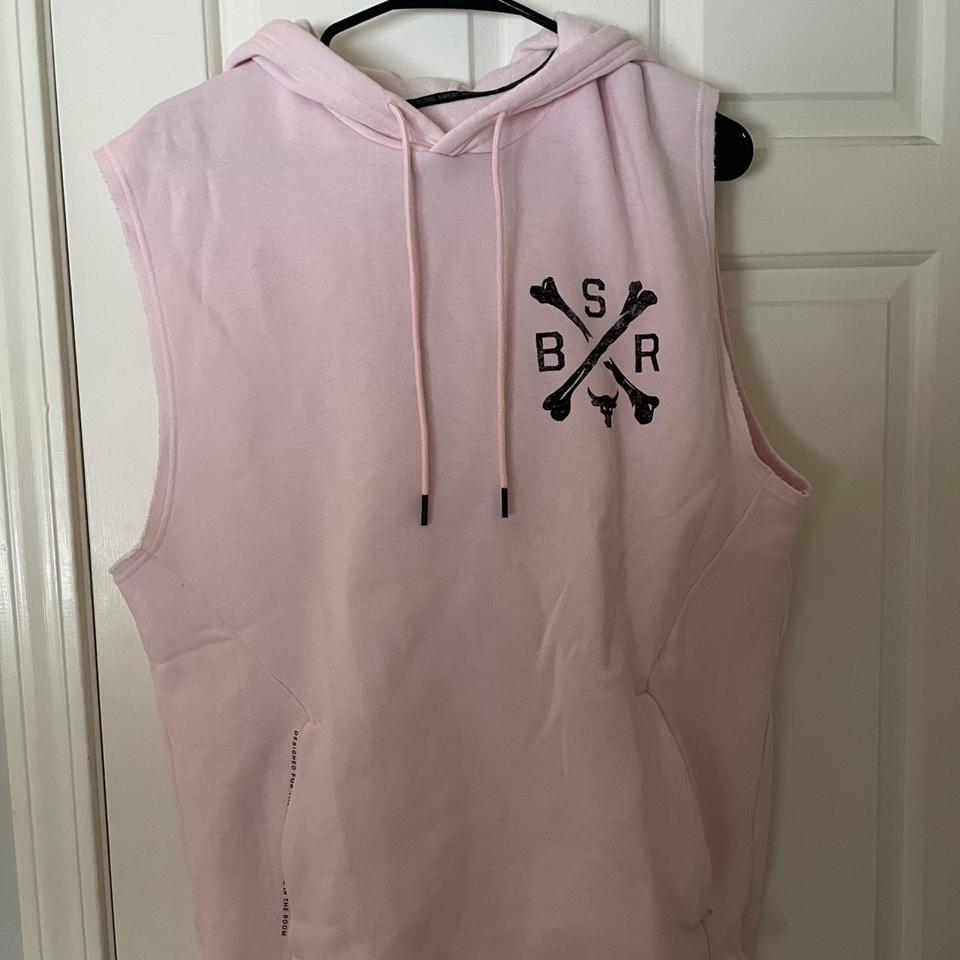 Project rock best sale pink sleeveless hoodie