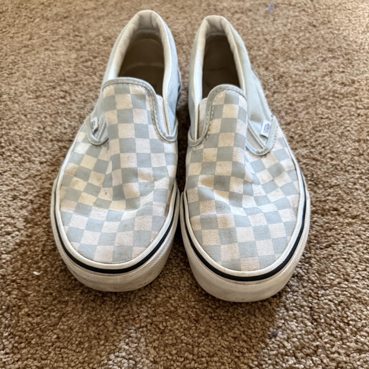 Vans Women's Sneakers White/Cream US – Blue and white