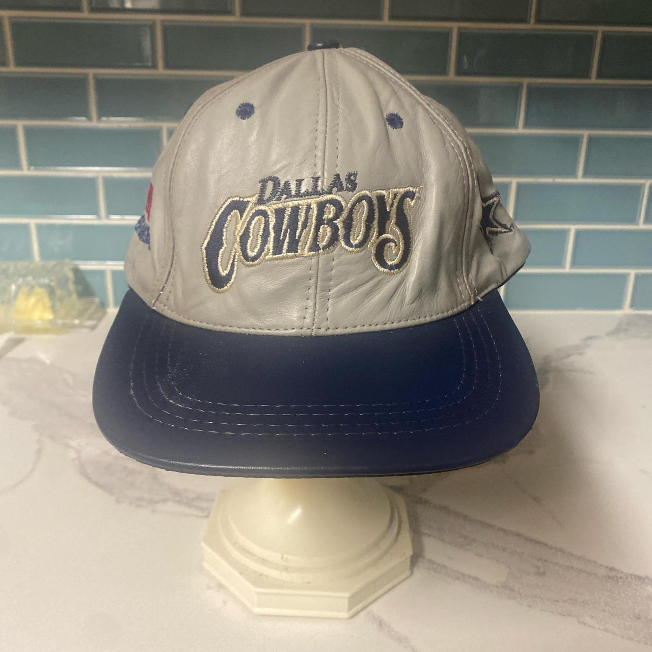 Dallas Cowboys leather hat vintage NFL