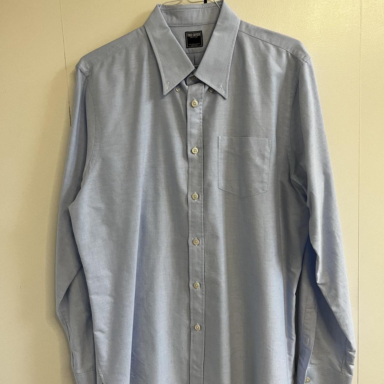 Todd Snyder Oxford blue long sleeve shirt. Worn once... - Depop