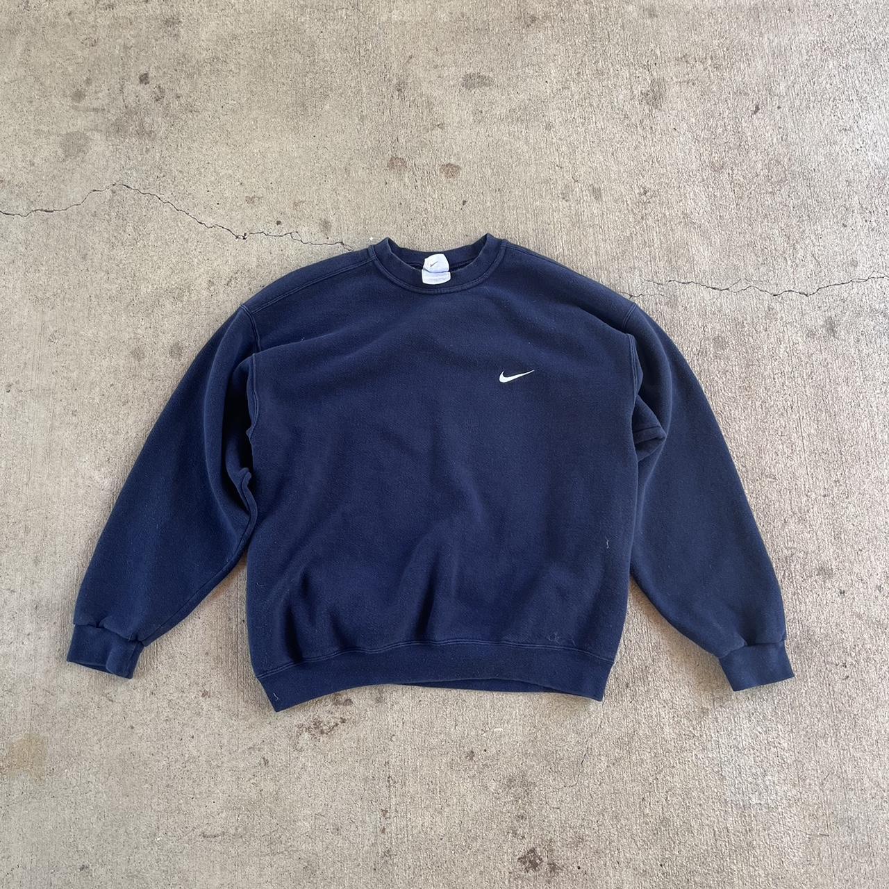 Vintage MADE IN USA Navy Nike Sweatshirt 😍🔥 -Sized... - Depop