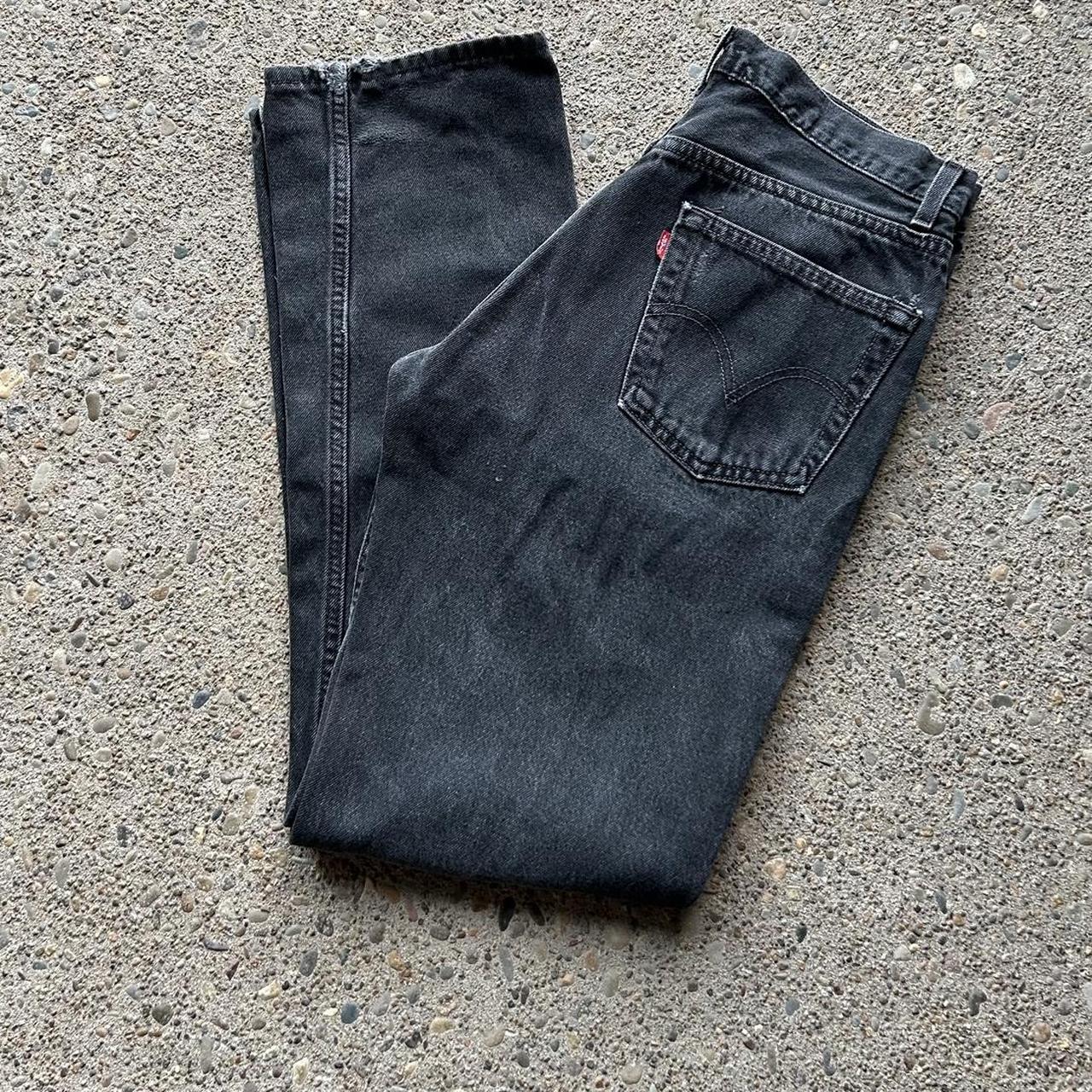 Levi’s 505 black Tagged size 33x34 Dimensions... - Depop