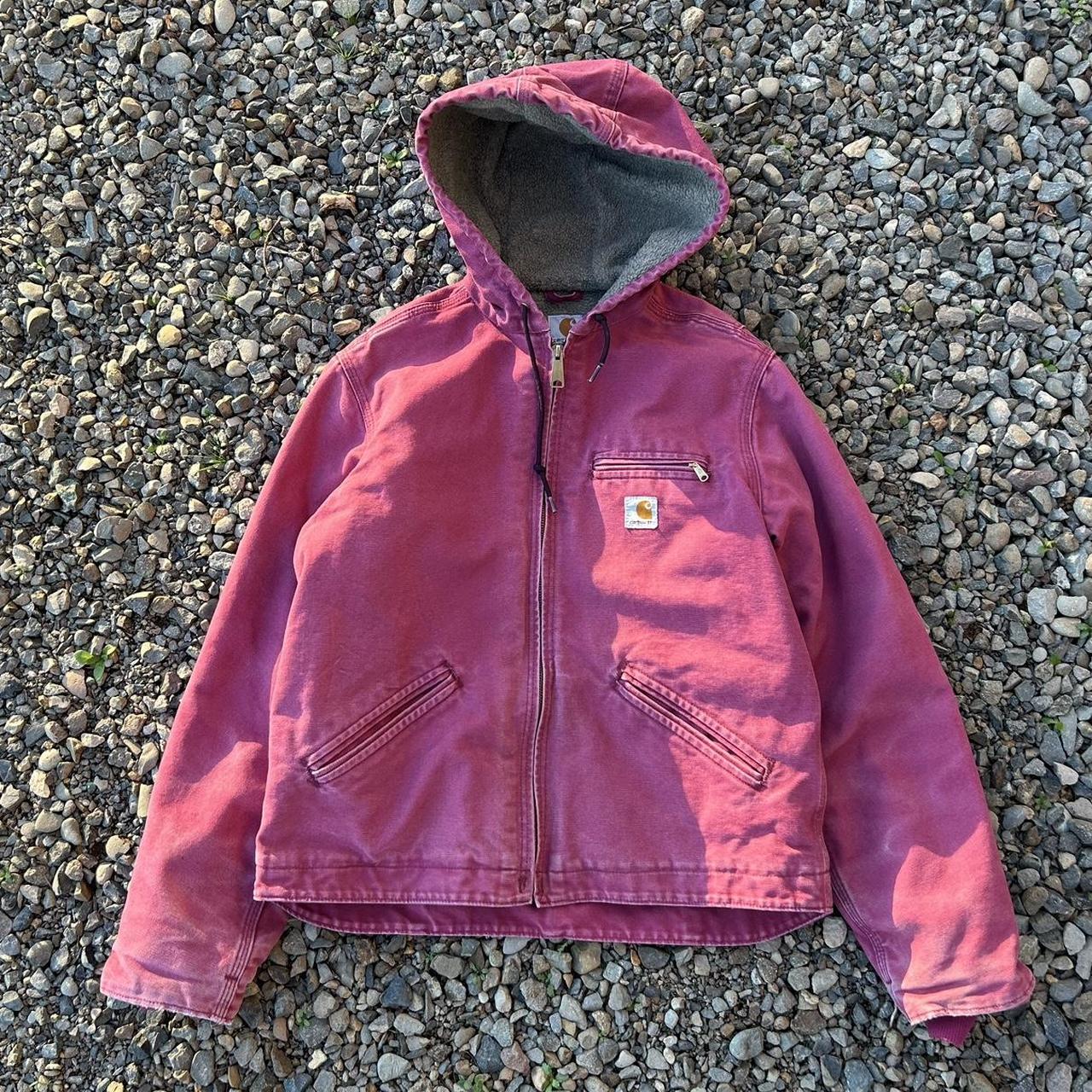 PINK Carhartt jacket Tagged size medium woman’s... - Depop