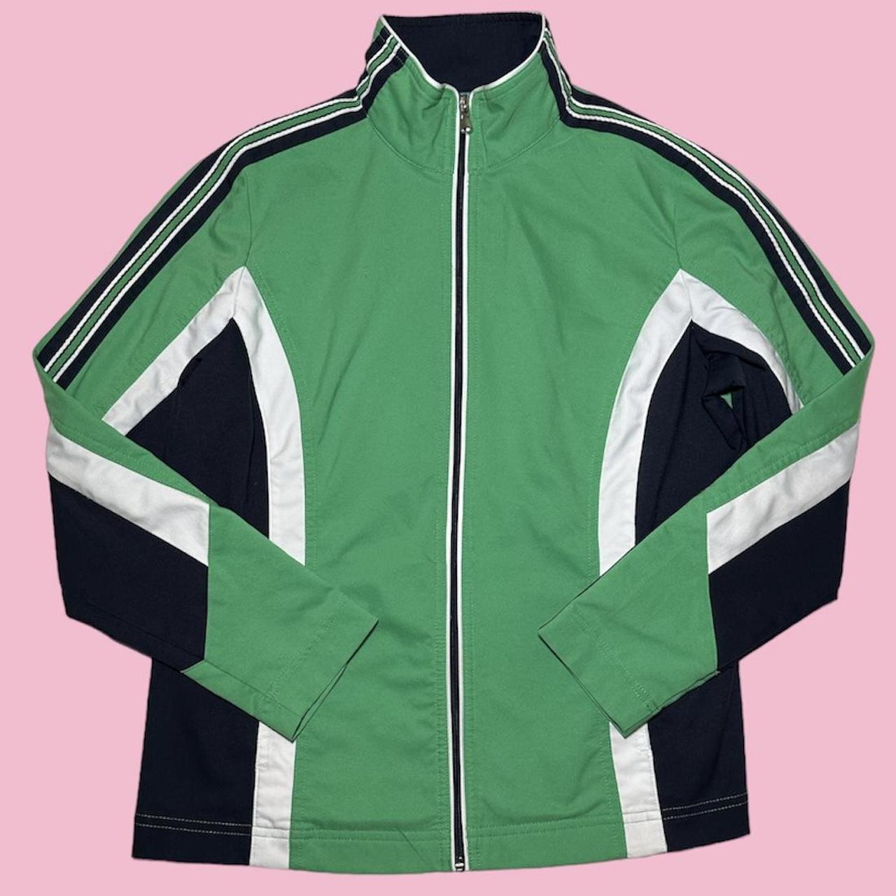 Y2K green tracksuit Zip up tracksuit Very cute... Depop