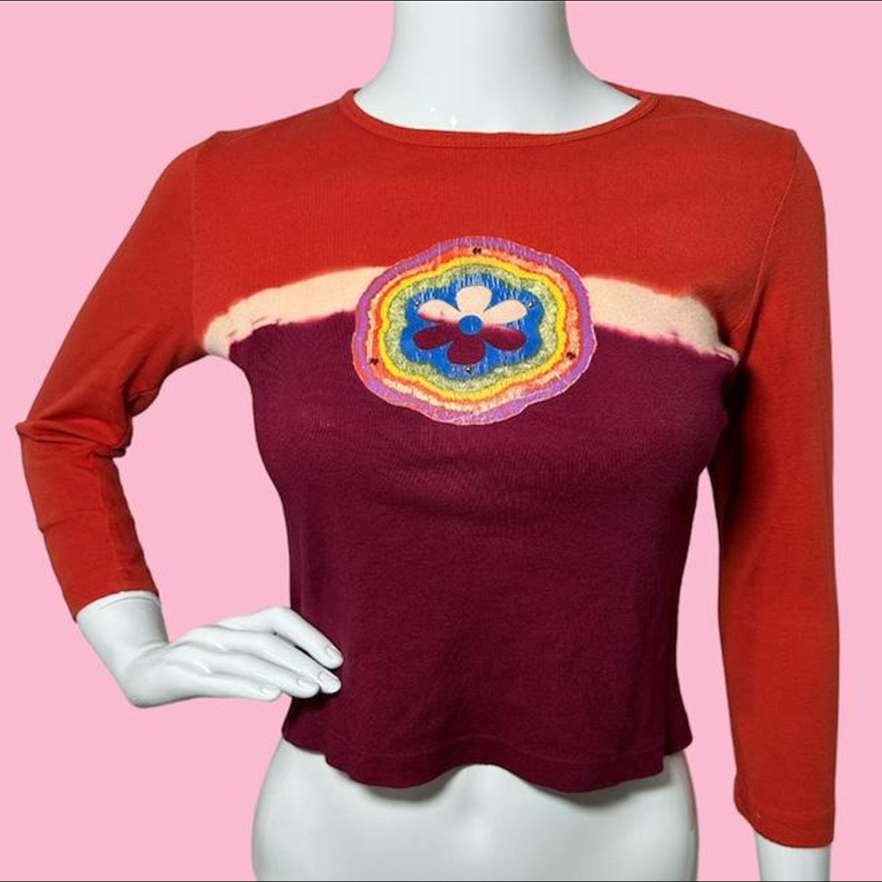 Y2K hippie top Such a cute bb tee long... Depop