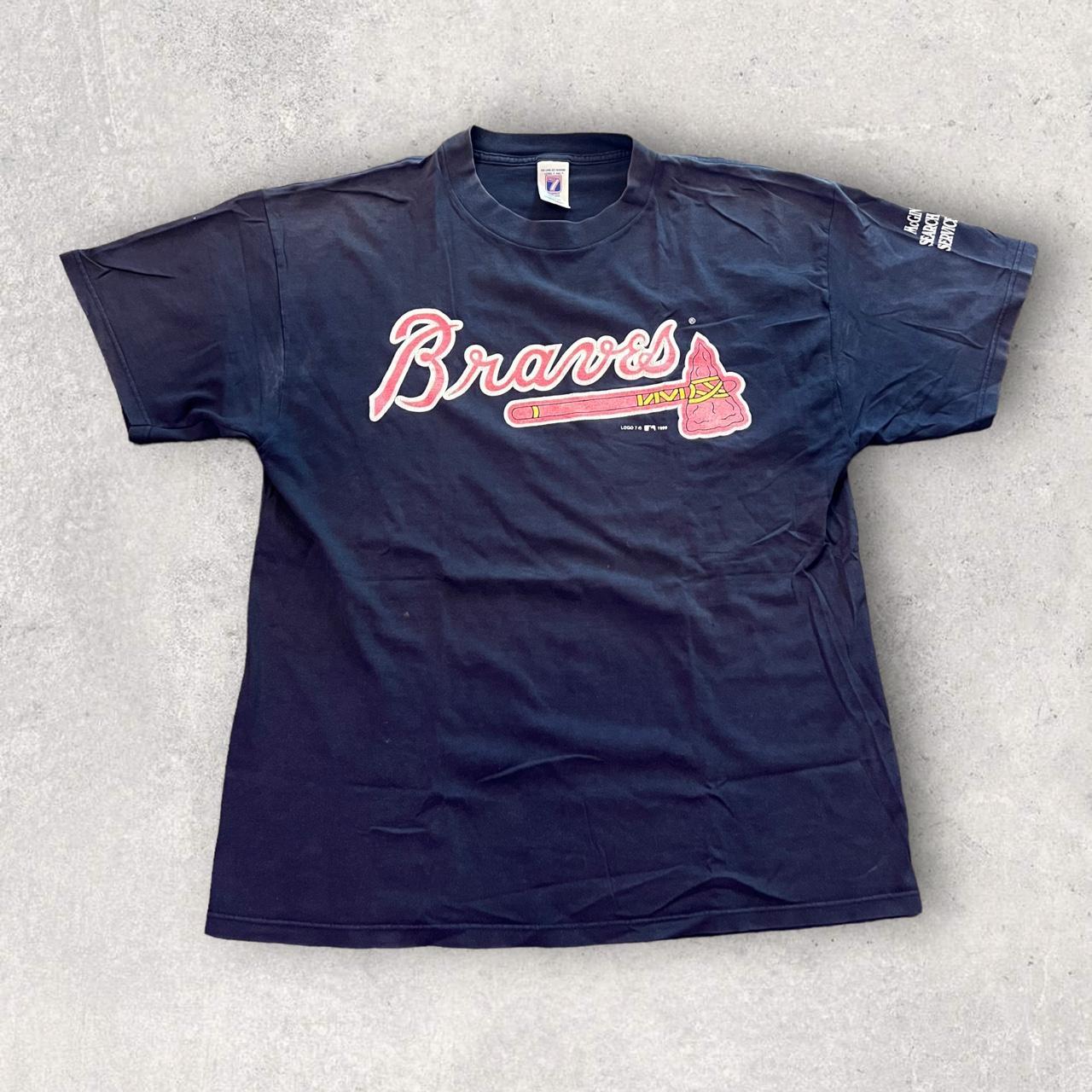 Vintage BRAVES t shirt Size medium Great condition - Depop