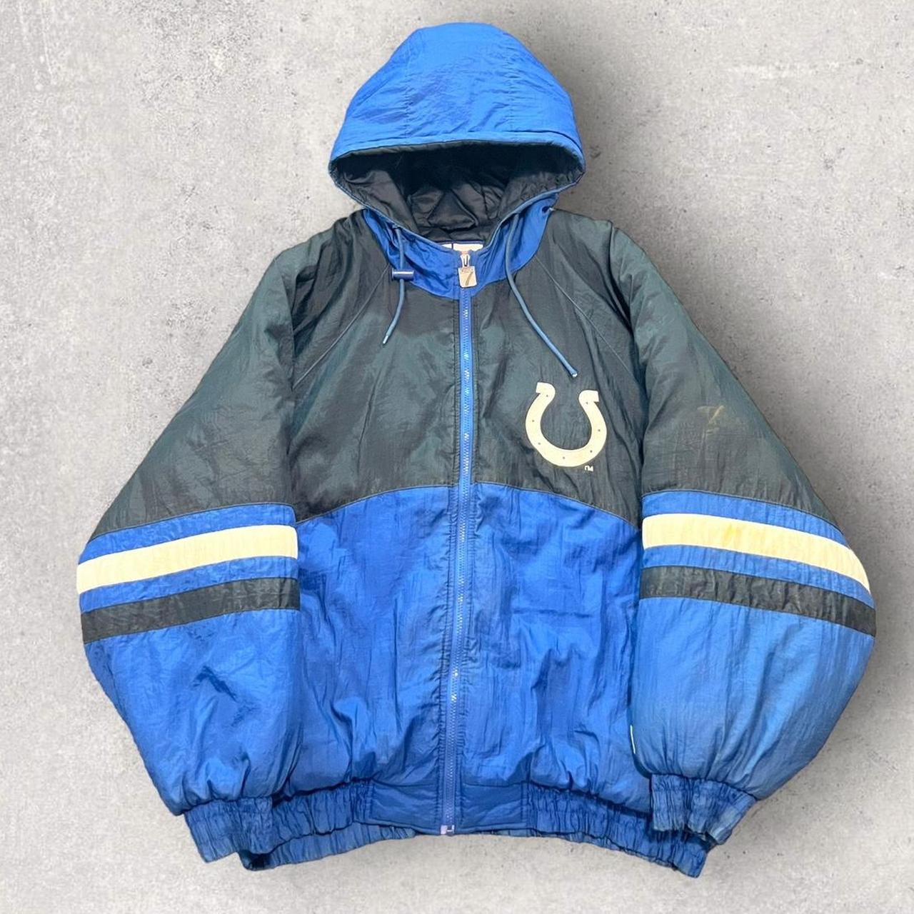 Vintage Indianapolis Colts NFL Windbreaker Puffer - Depop