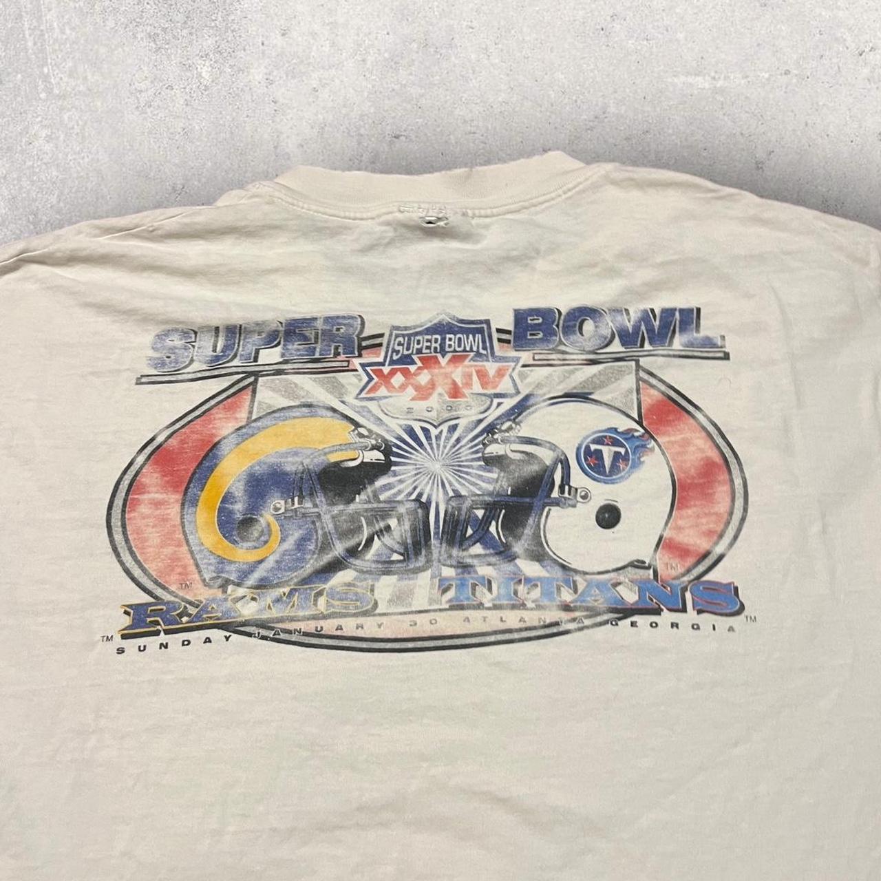 Vintage 2000 St. Louis Rams Super Bowl XXXIV Tee. - Depop