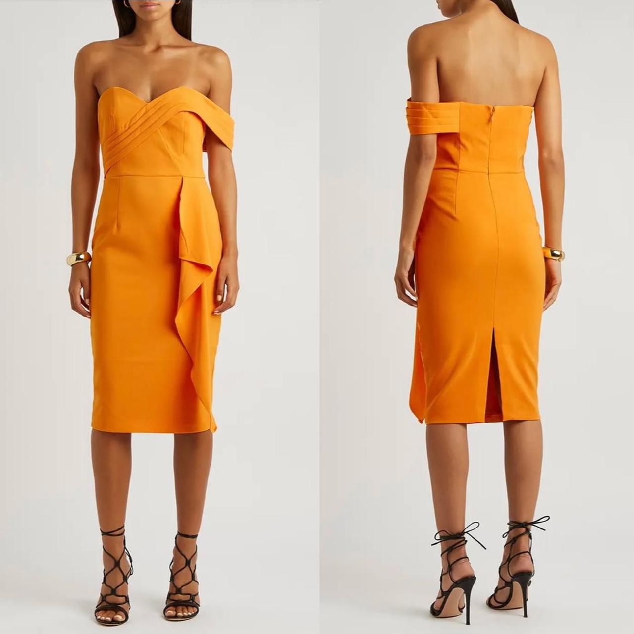 Lavish Alice orange structured tailored pleat one. Depop