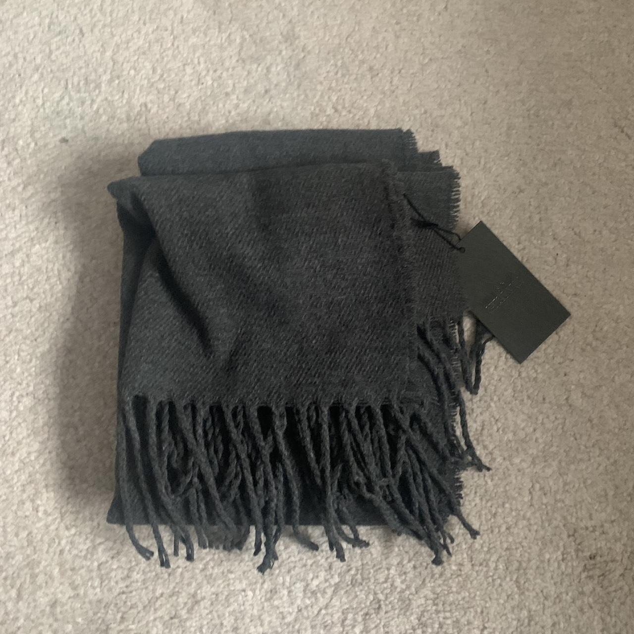 brand new grey scarf never worn before grey scarf,… - Depop