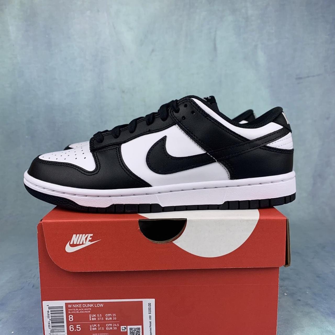 Nike black low Dunks - Depop