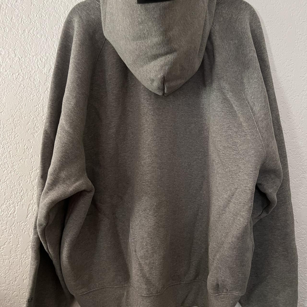 Essentials Men's Grey Hoodie | Depop