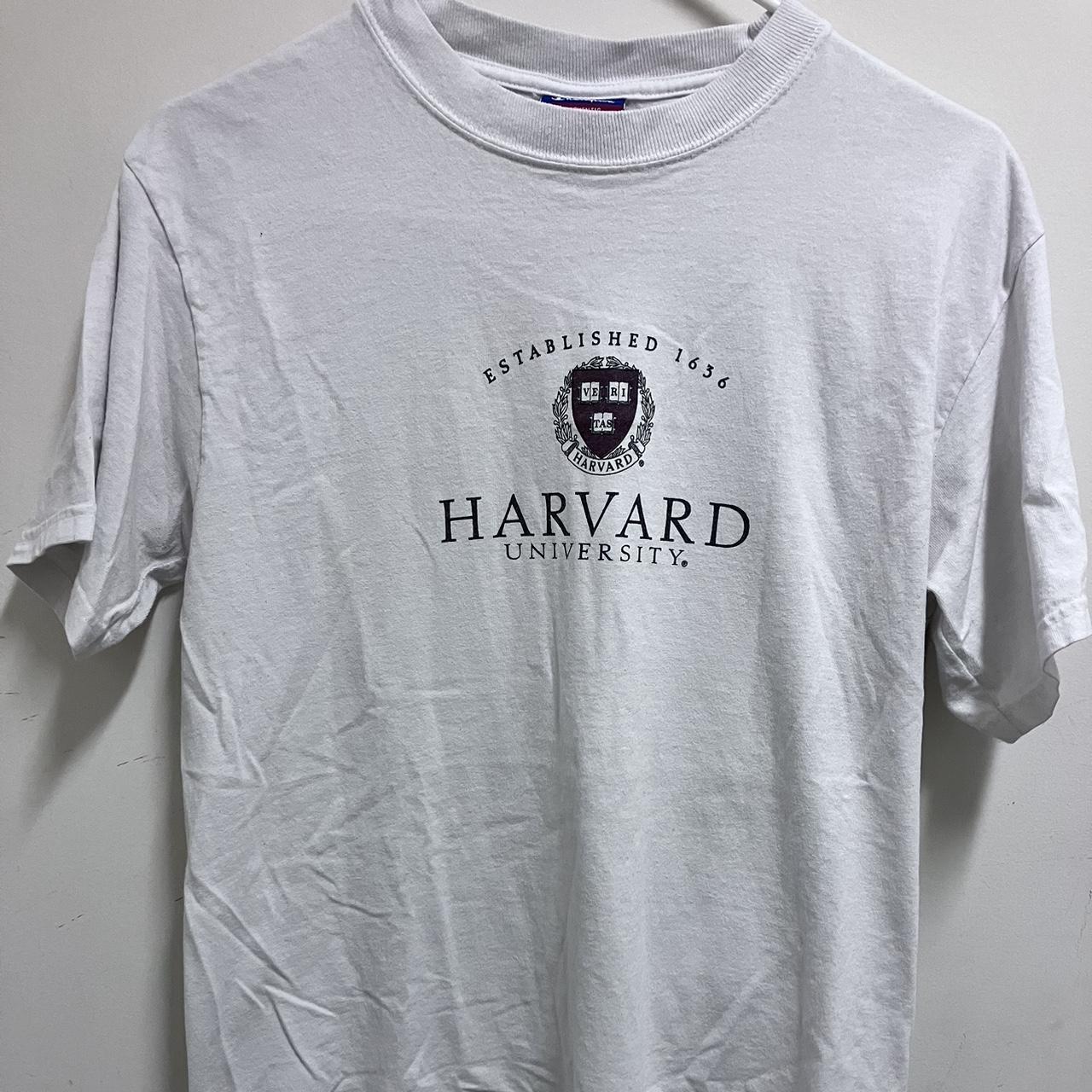 - University of Harvard champion T-shirt. -Size: M -... - Depop